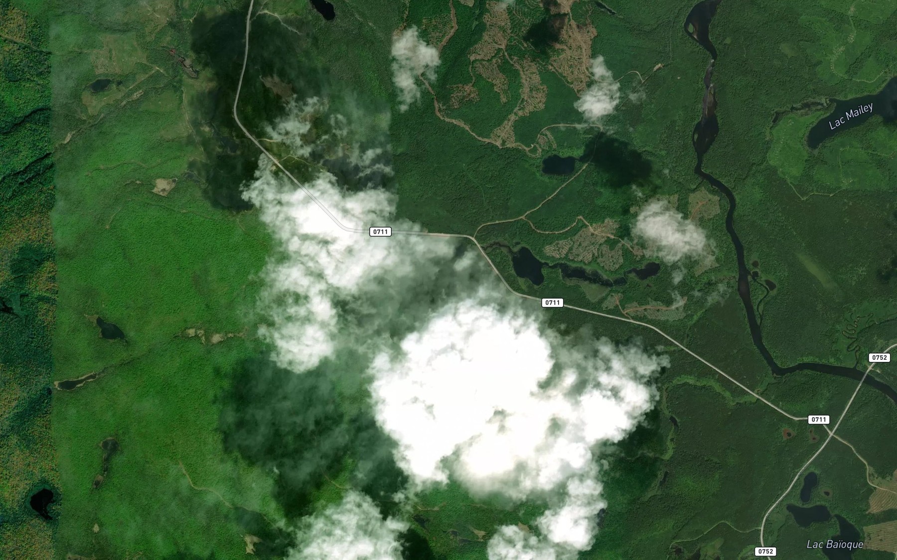 Satellite map of the Lac Omicron