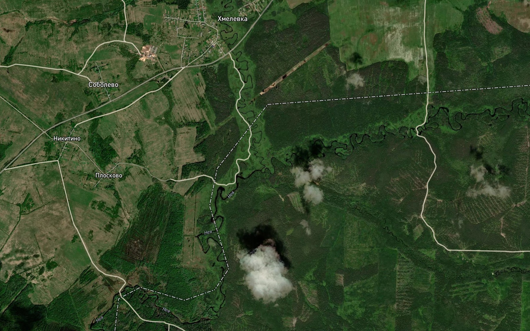 Satellite map of the Khmelevka
