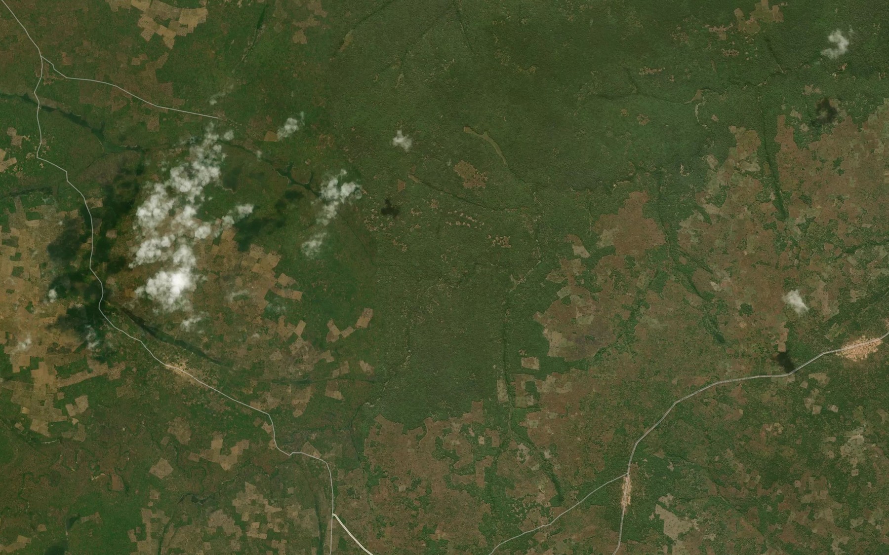 Satellite map of the Cafuco Primeiro