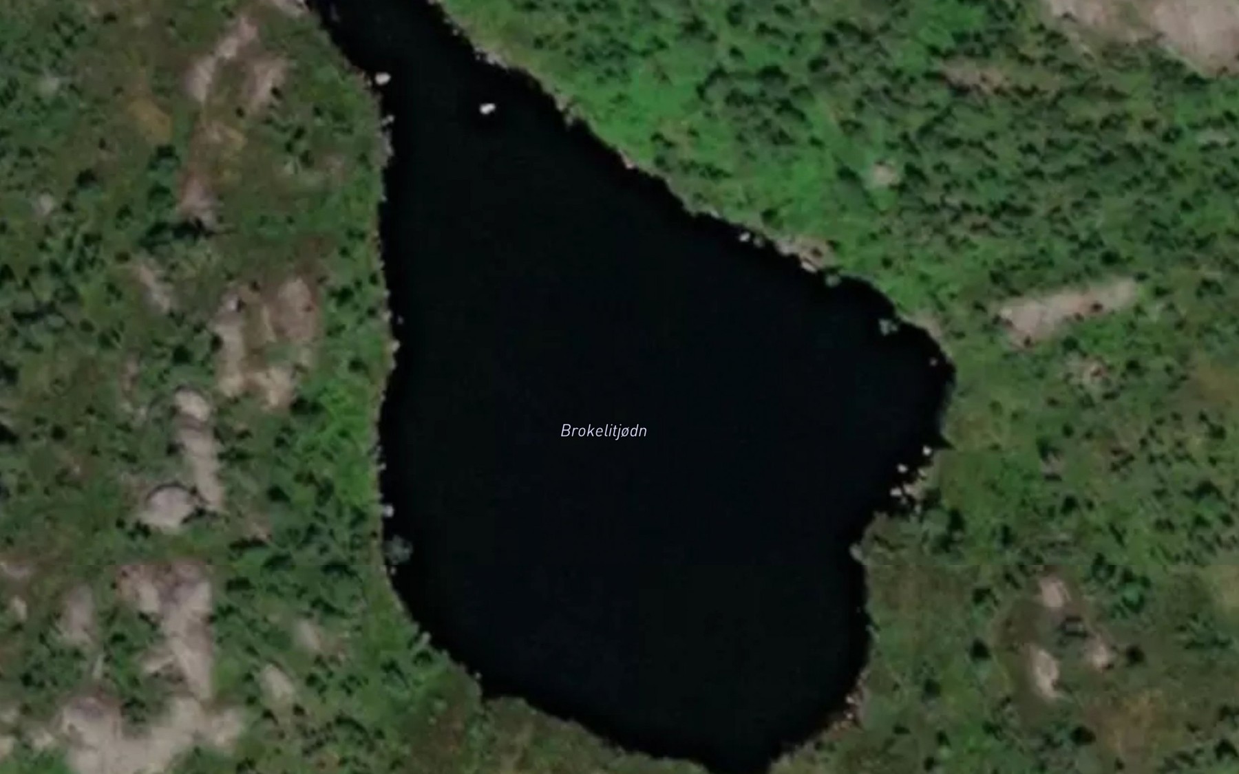 Satellite map of the Brokelitjodn