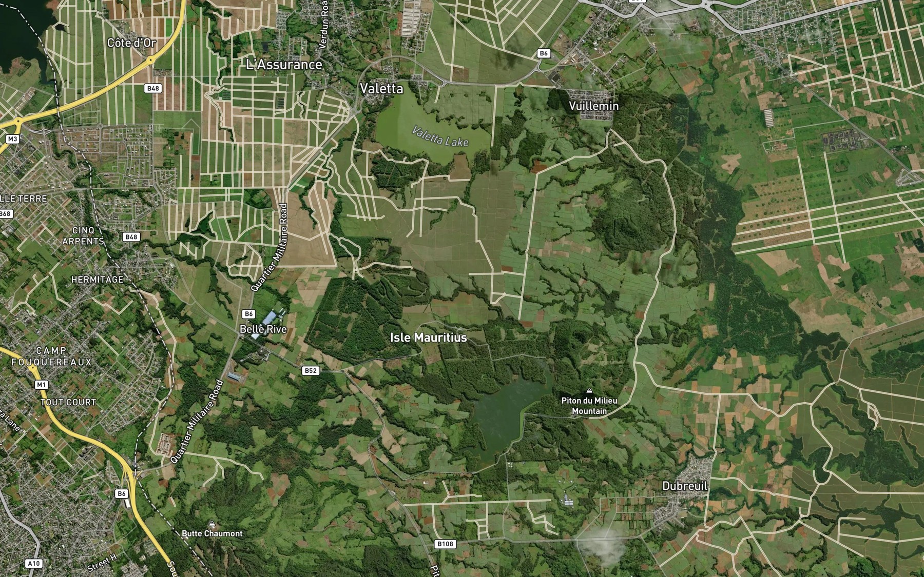 Satellite map of the Feeder Martin