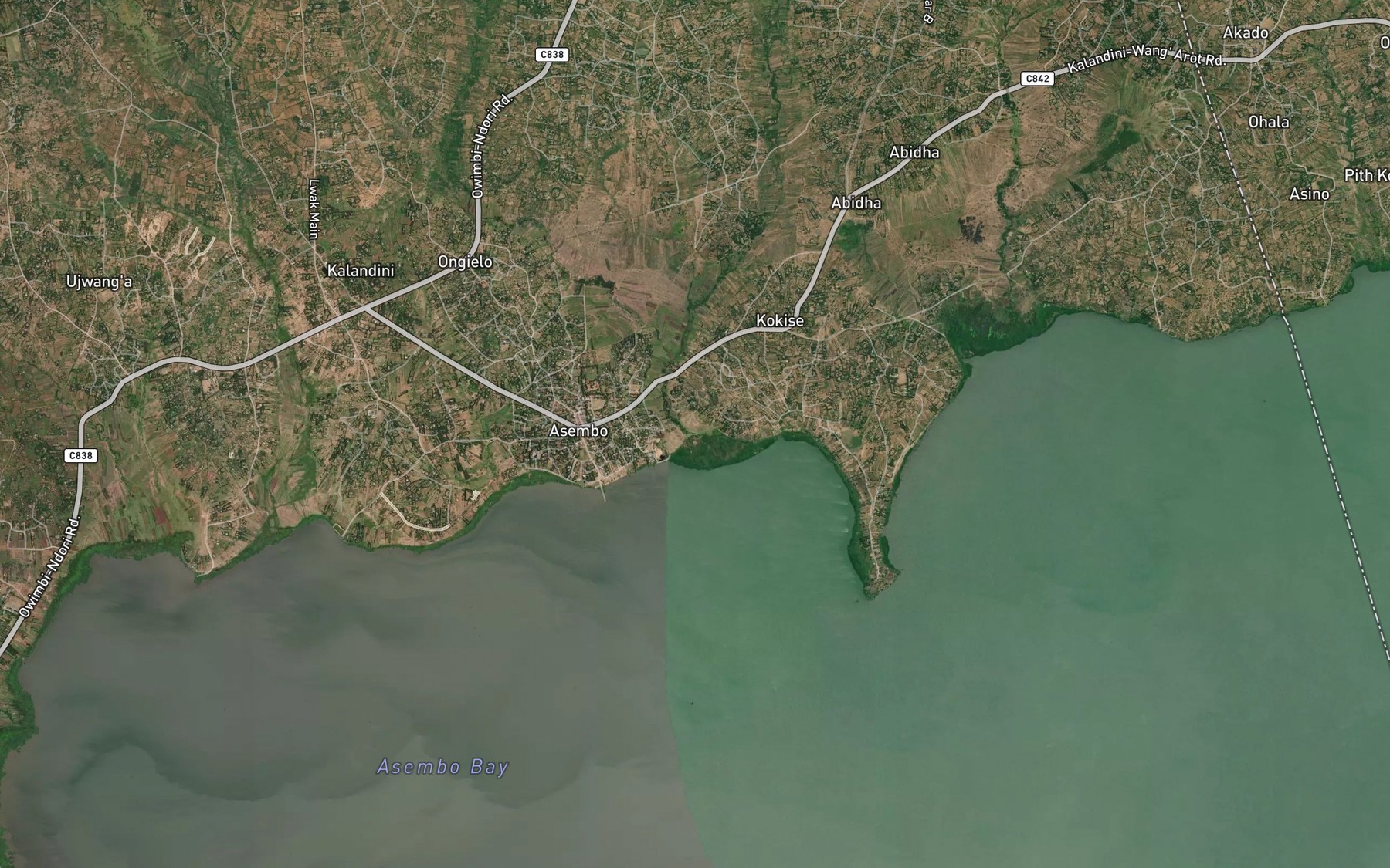Satellite map of the Banda