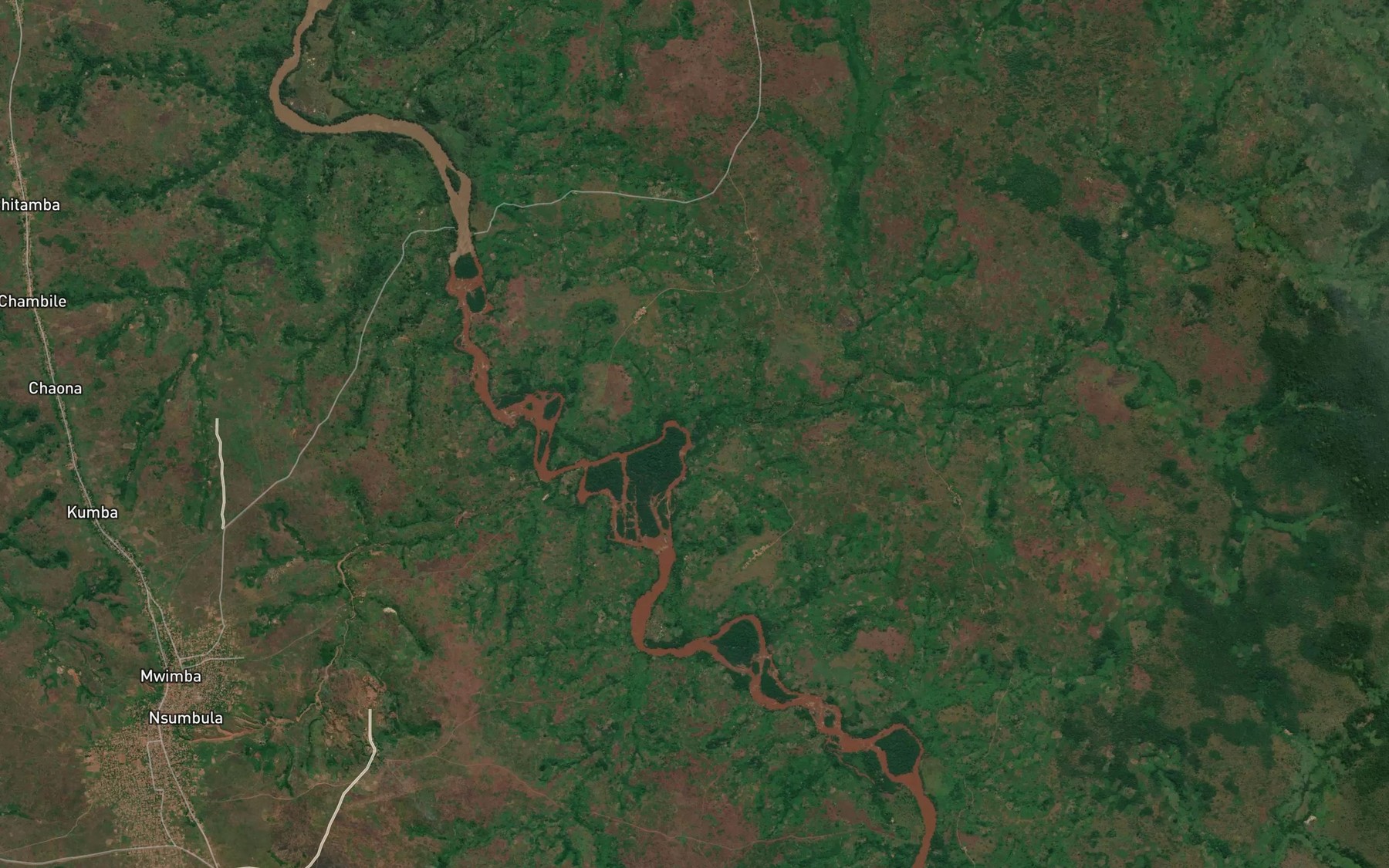 Satellite map of the Luboma