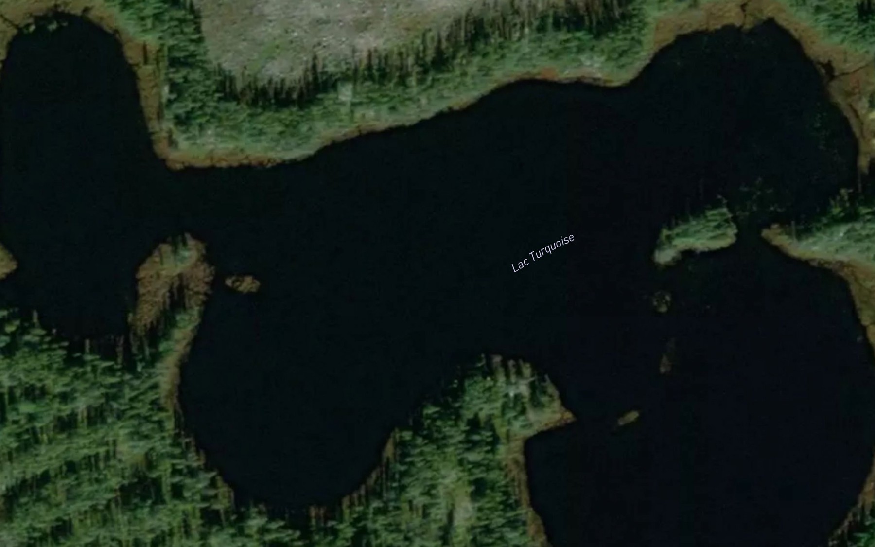 Satellite map of the Lac Turquoise