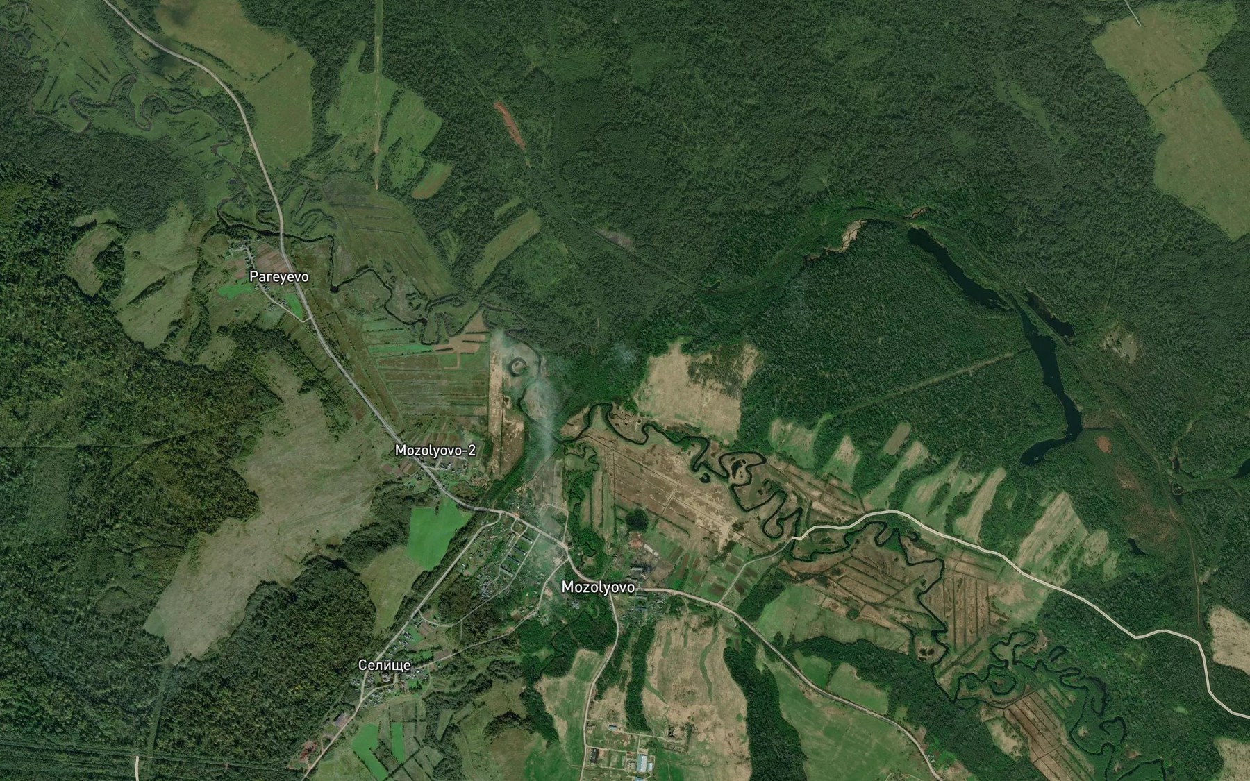Satellite map of the Chuninka