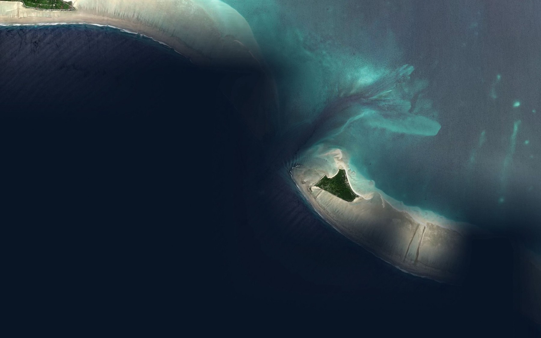 Satellite map of the South Passage