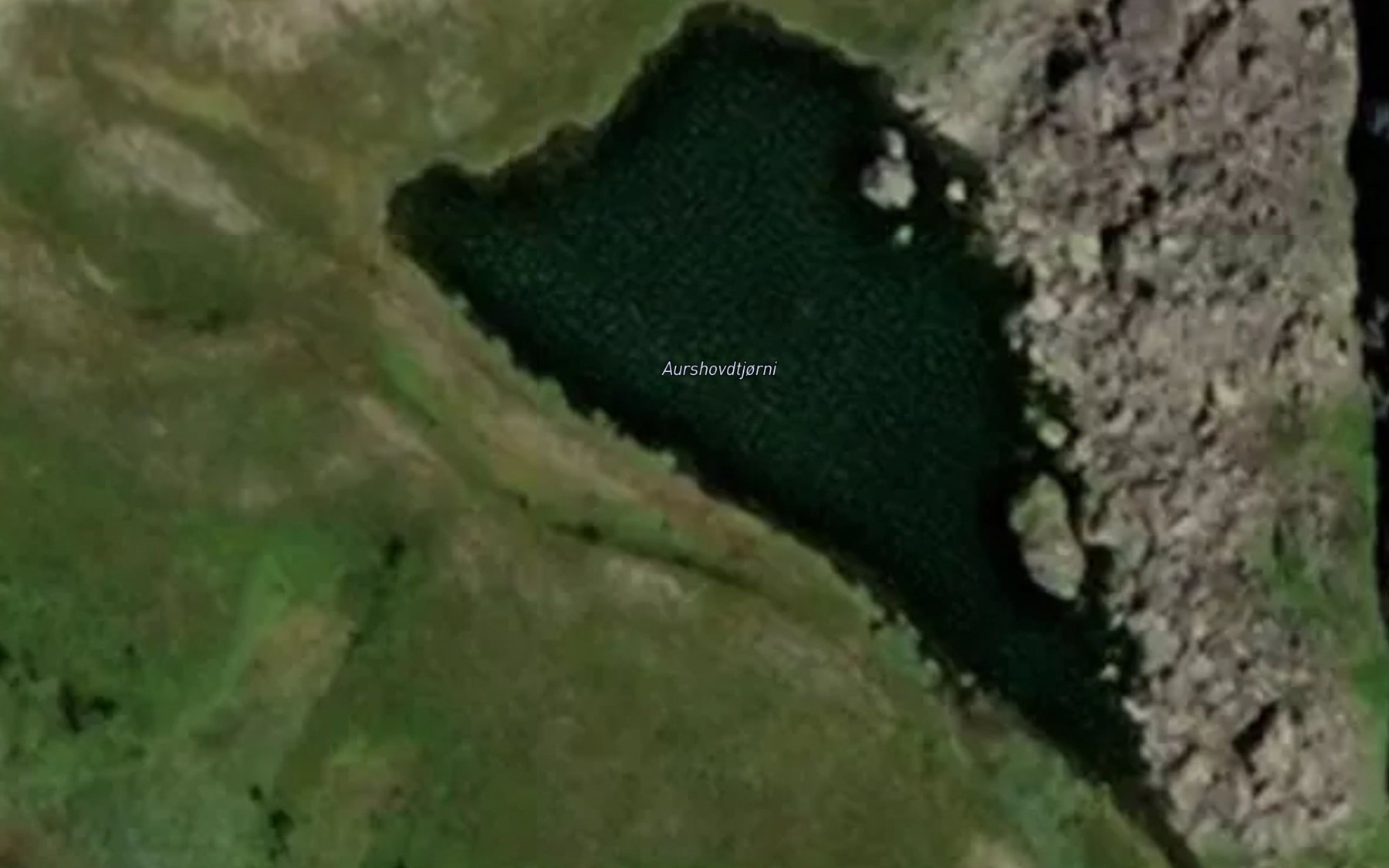 Satellite map of the Aushovdtjorni