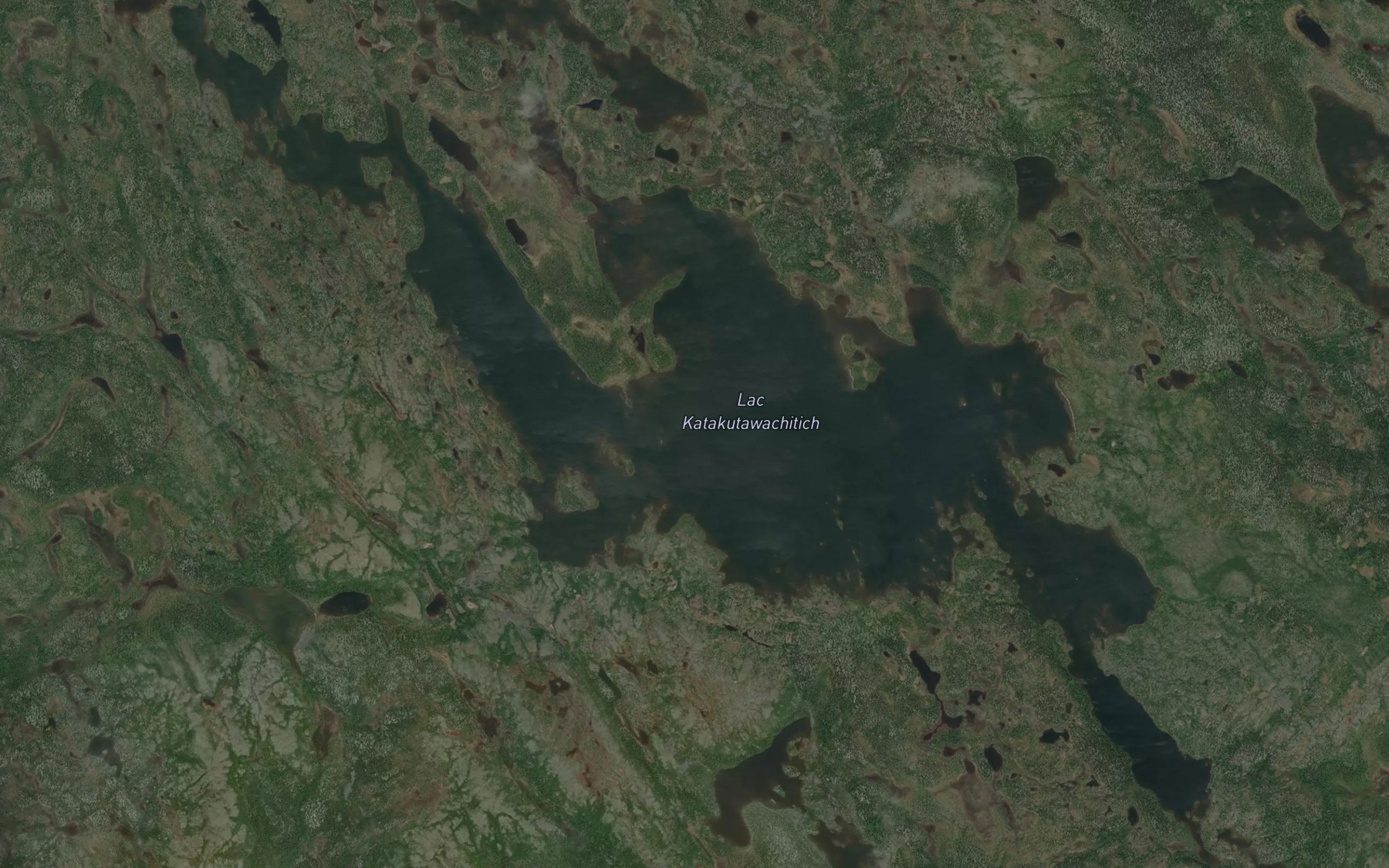 Satellite map of the Lac Katakutawachitich