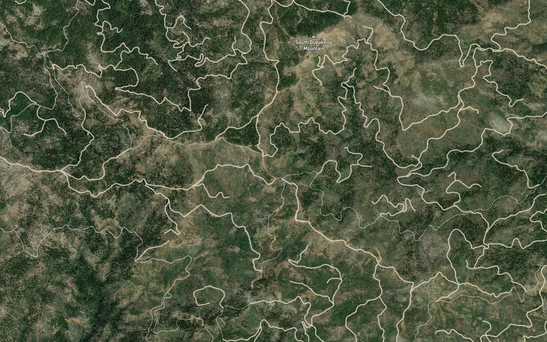 Satellite map of the Mud Spring