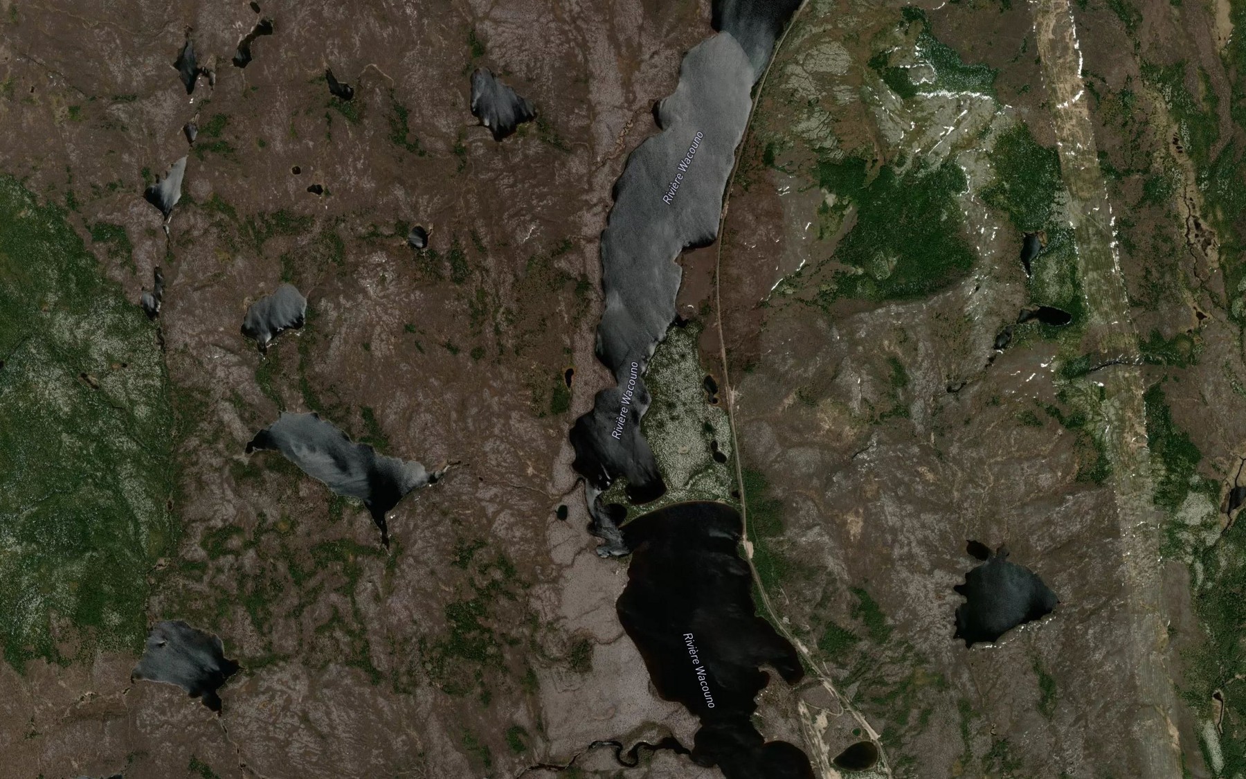 Satellite map of the Lac Waco