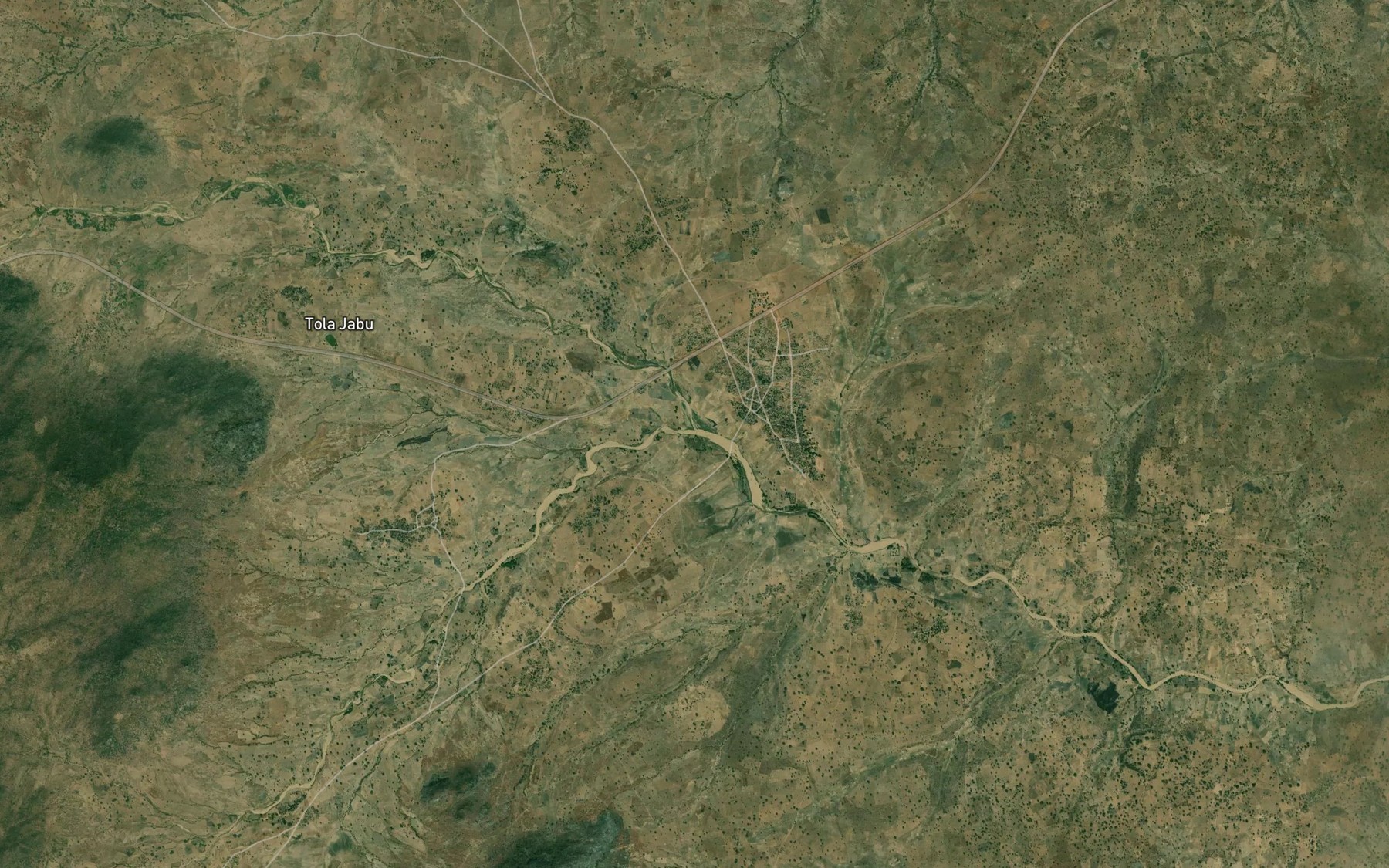 Satellite map of the River Kibon