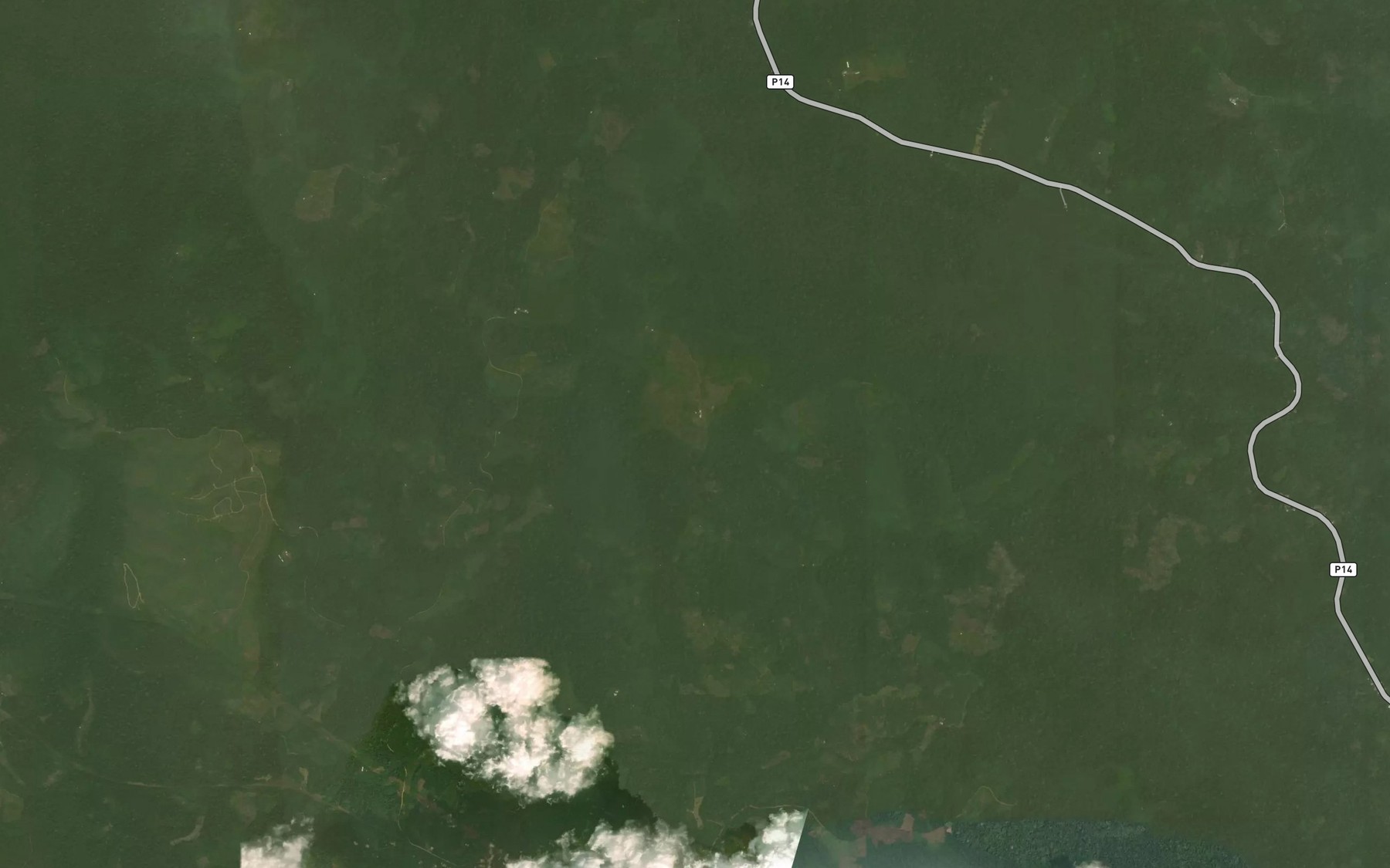 Satellite map of the Loungahe