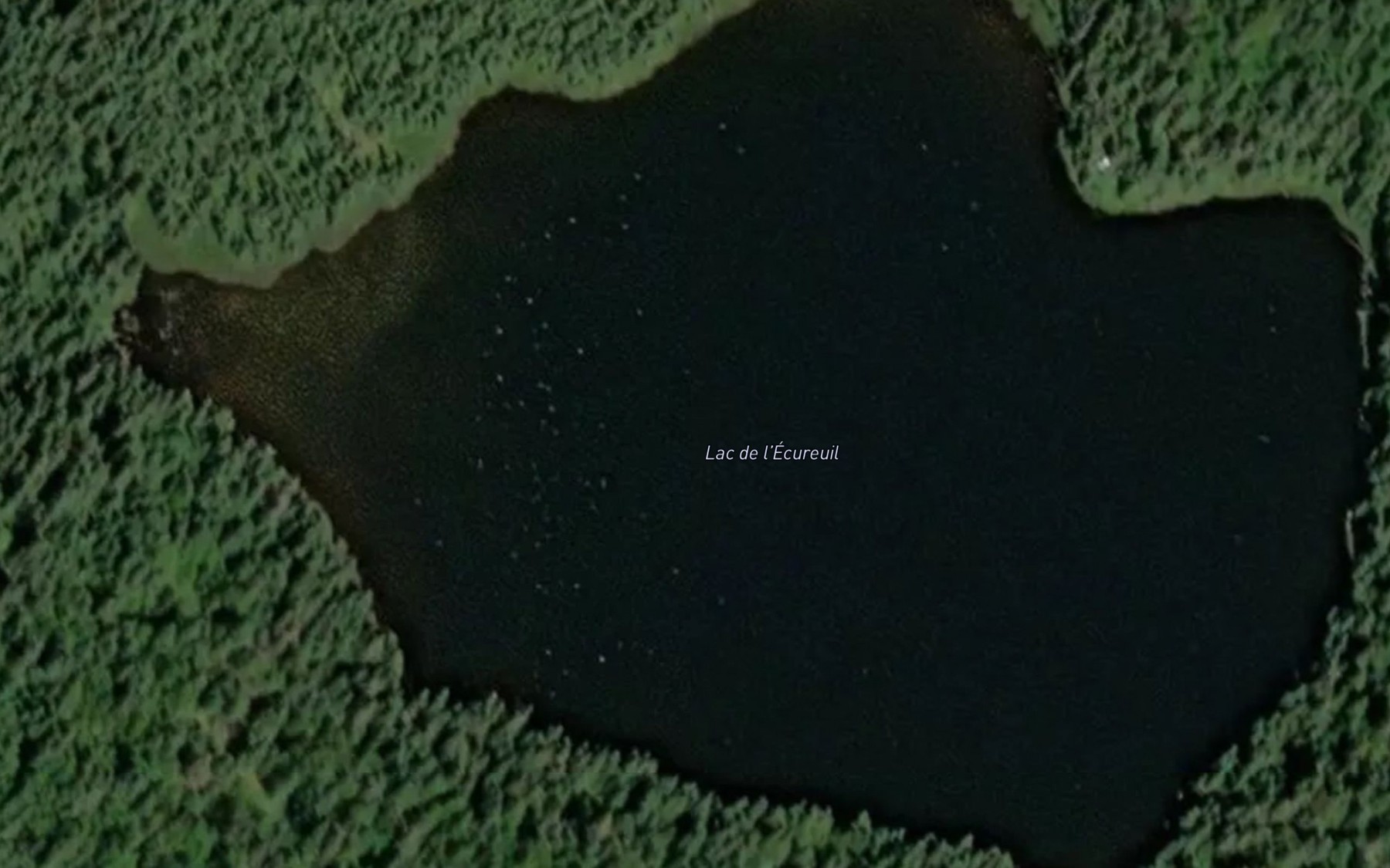 Satellite map of the Lac de l'Ecureuil