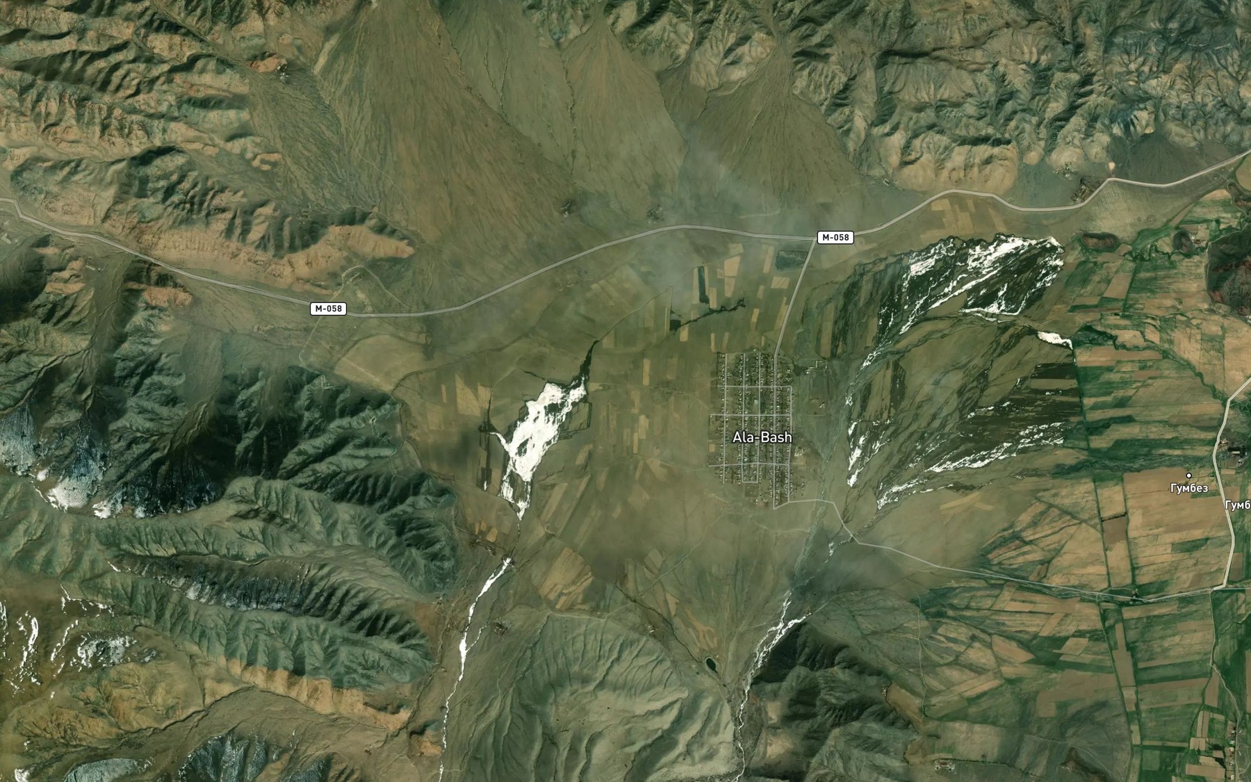 Satellite map of the Saryter
