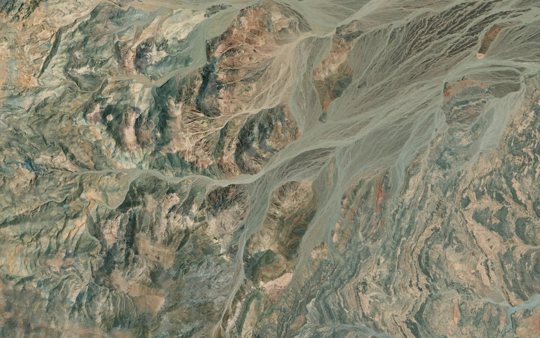 Satellite map of the Wet Fork Blackwater Wash