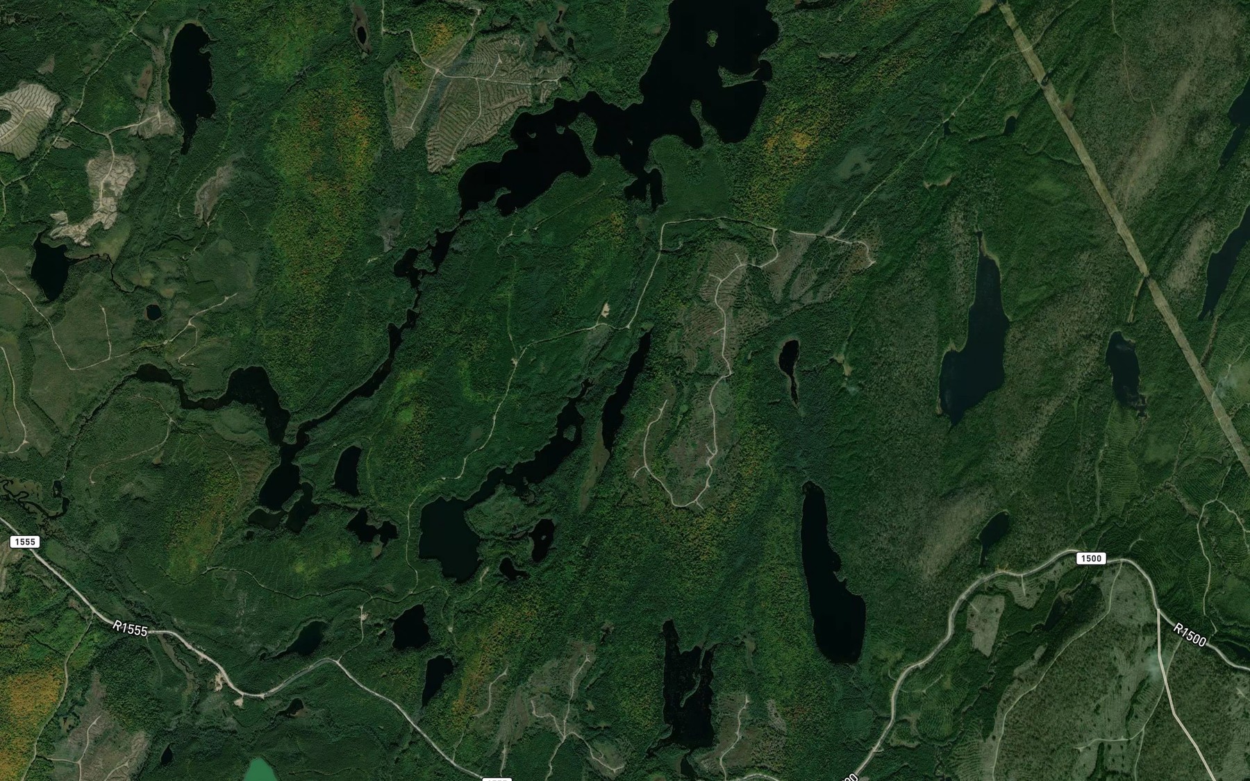 Satellite map of the Lac Gauvin