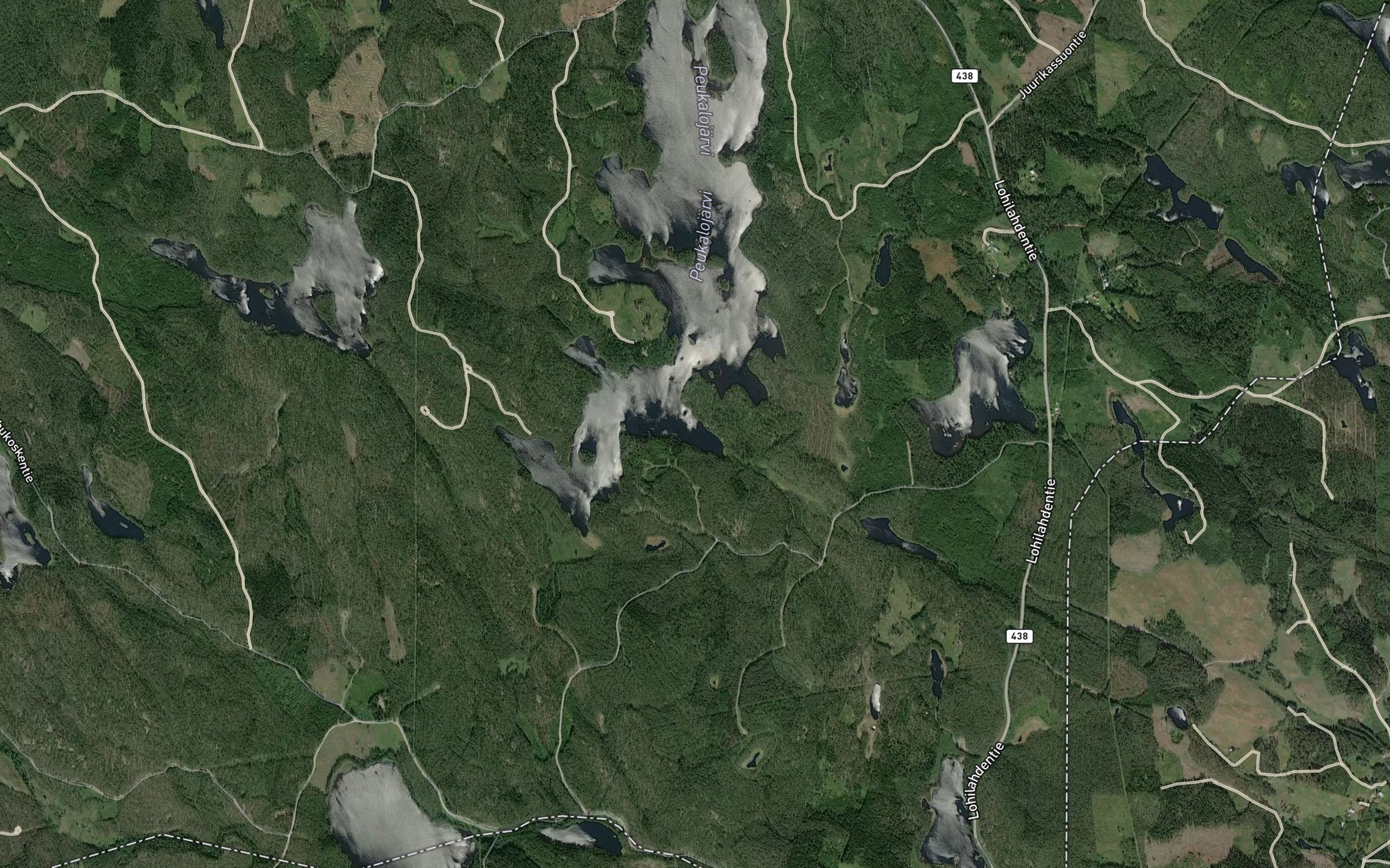 Satellite map of the Ristlahti