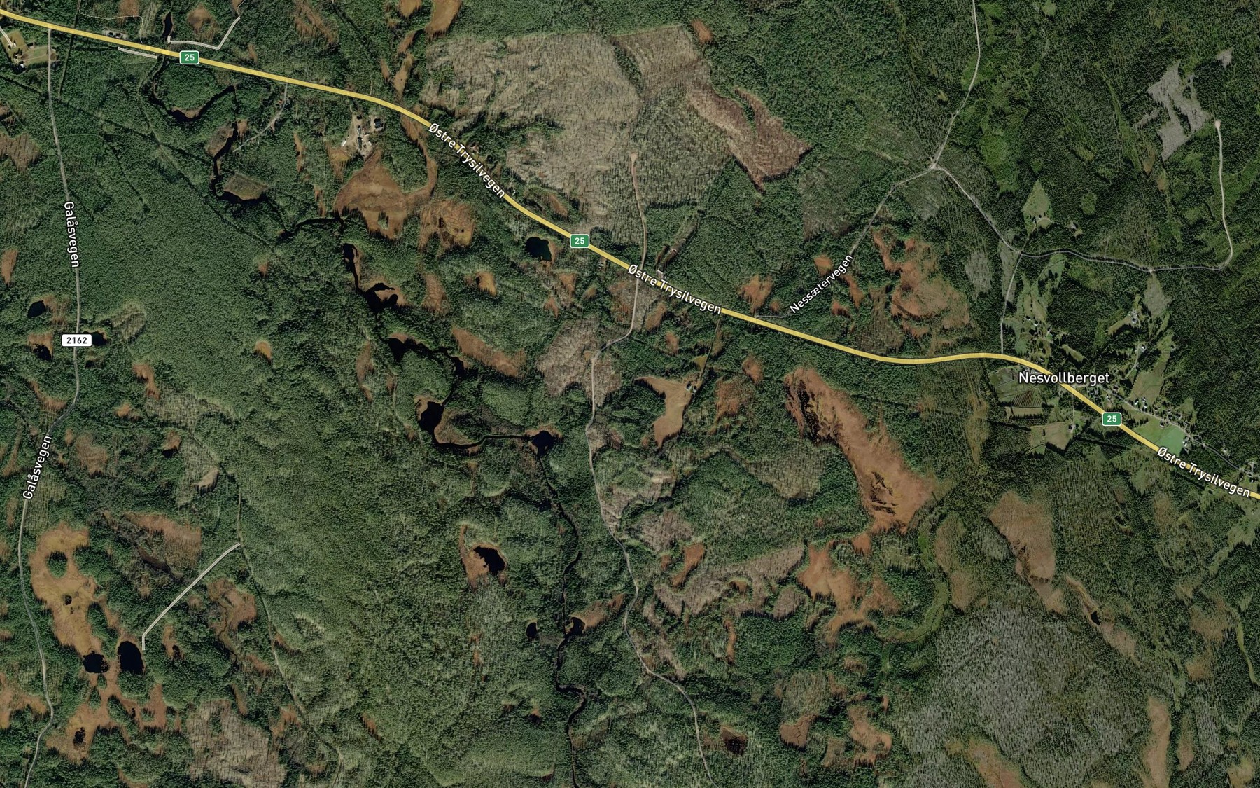 Satellite map of the Bratakjelda