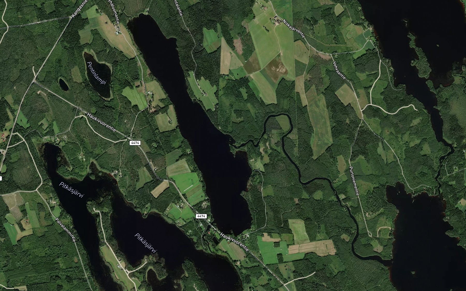 Satellite map of the Rantojoki