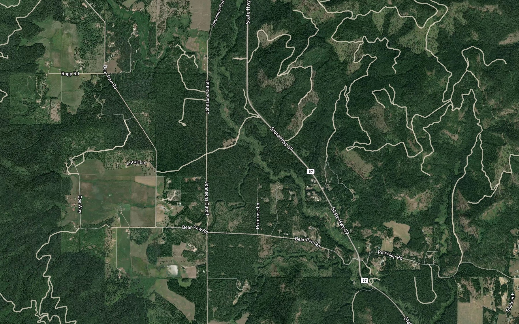 Satellite map of the Tunnel Creek