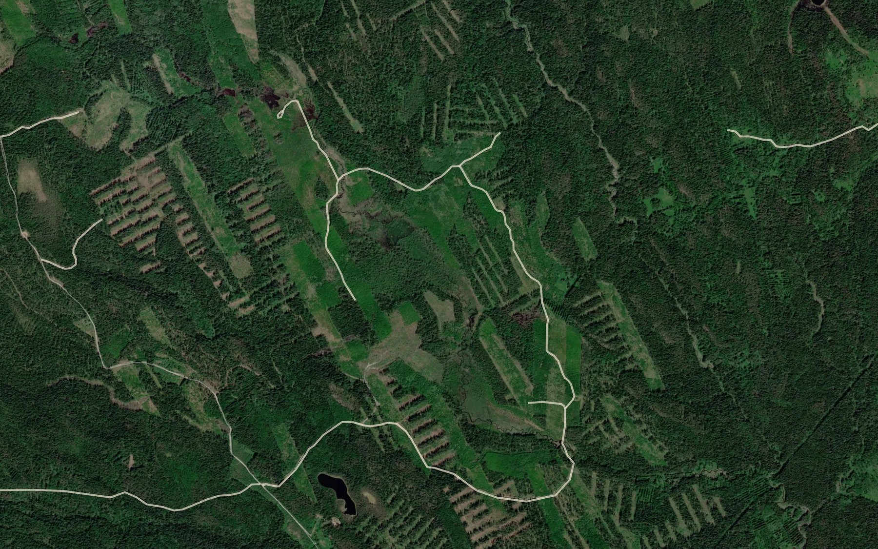 Satellite map of the Tervaoya