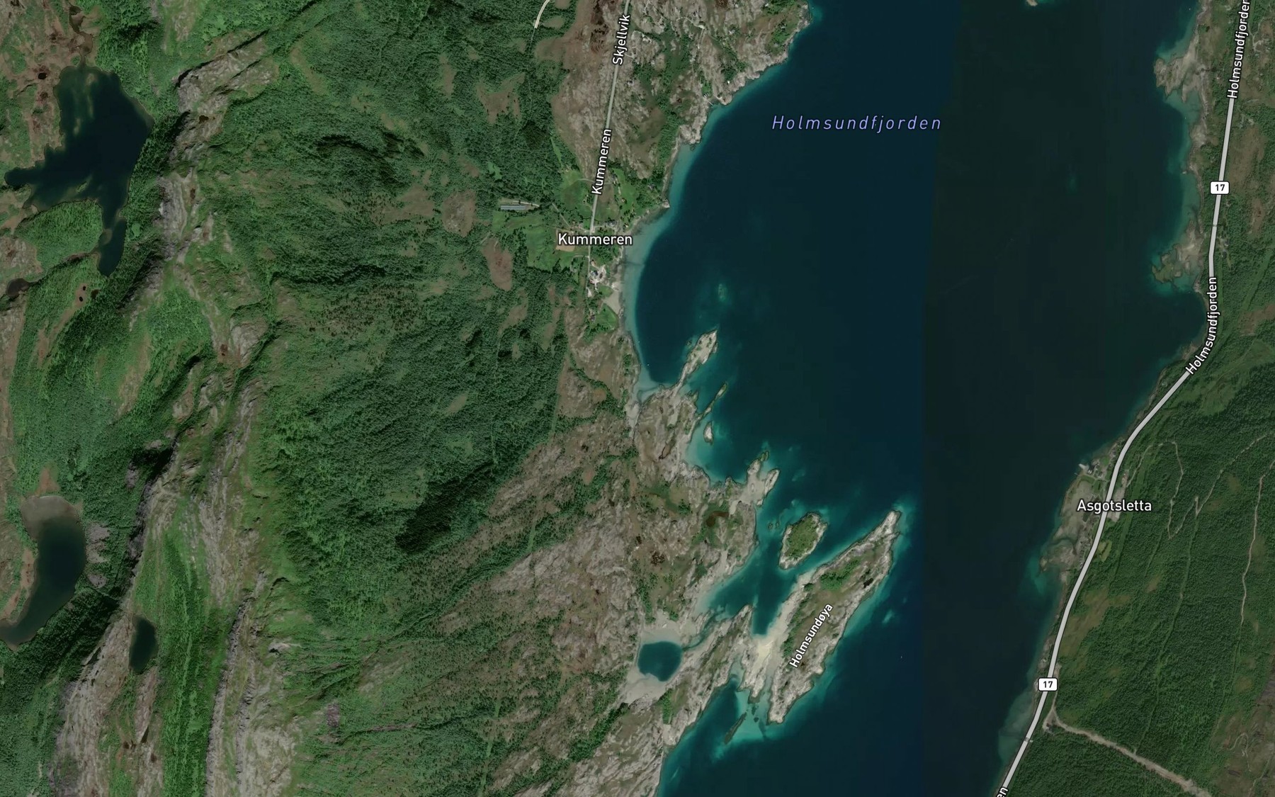 Satellite map of the Langosen