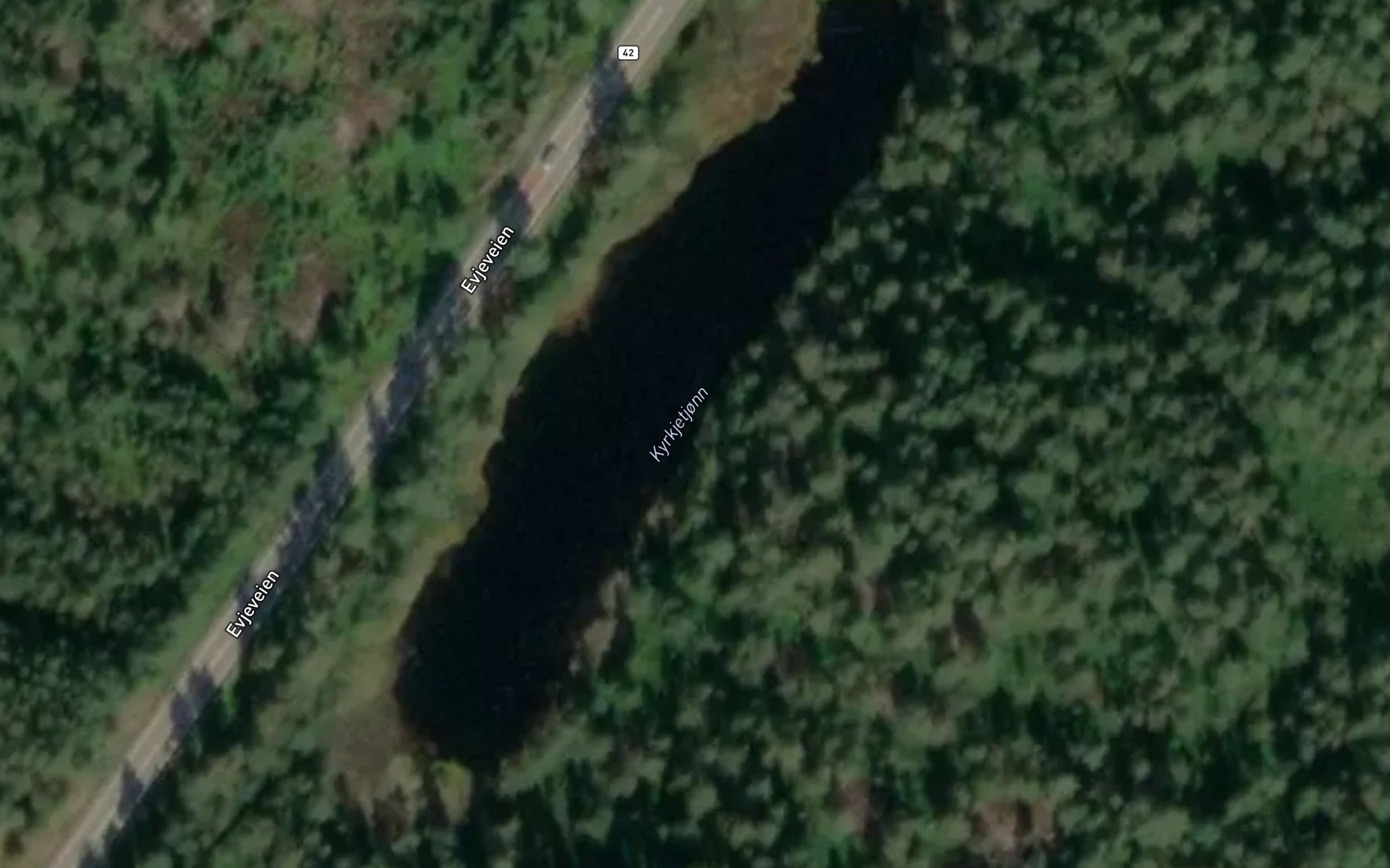 Satellite map of the Kjorketjorn