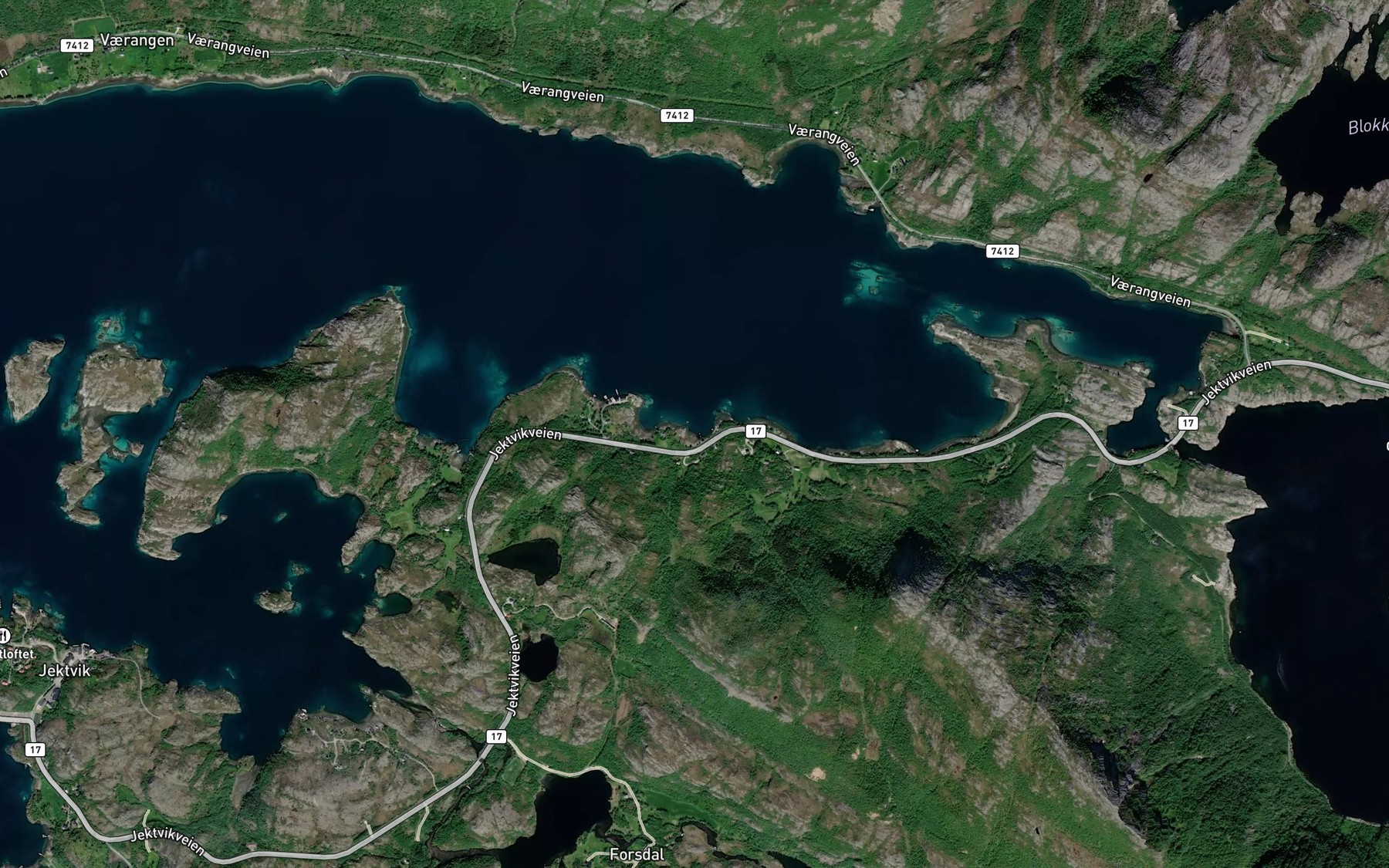 Satellite map of the Birkelund