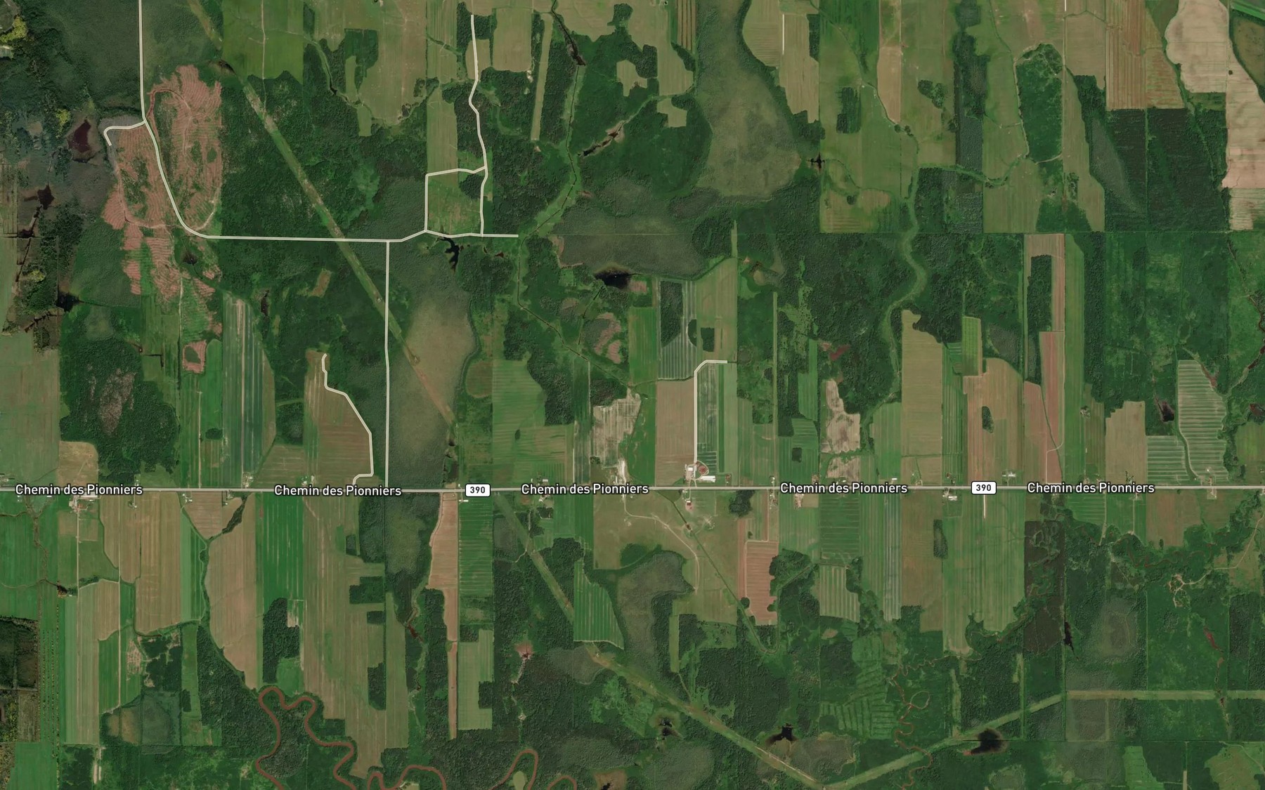 Satellite map of the Cours d'eau Carrier
