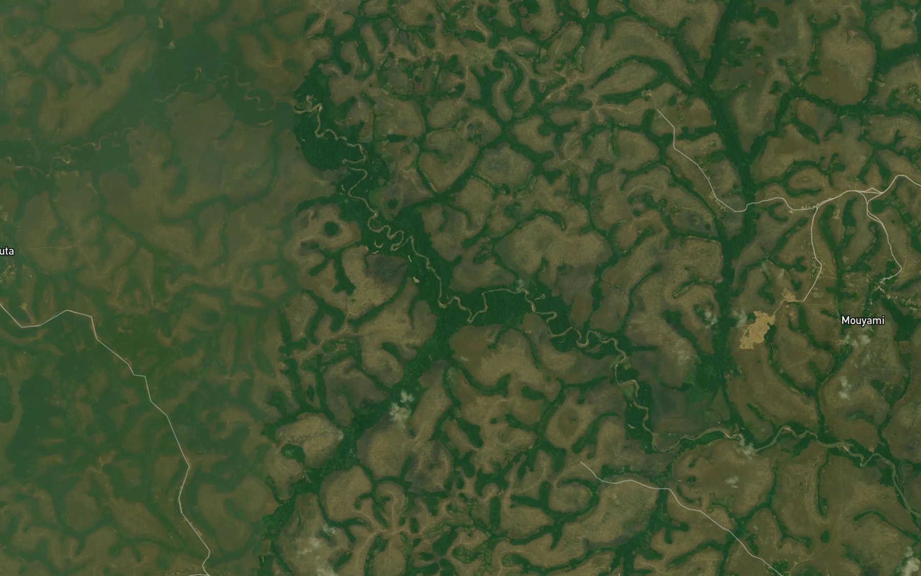 Satellite map of the Moulenda