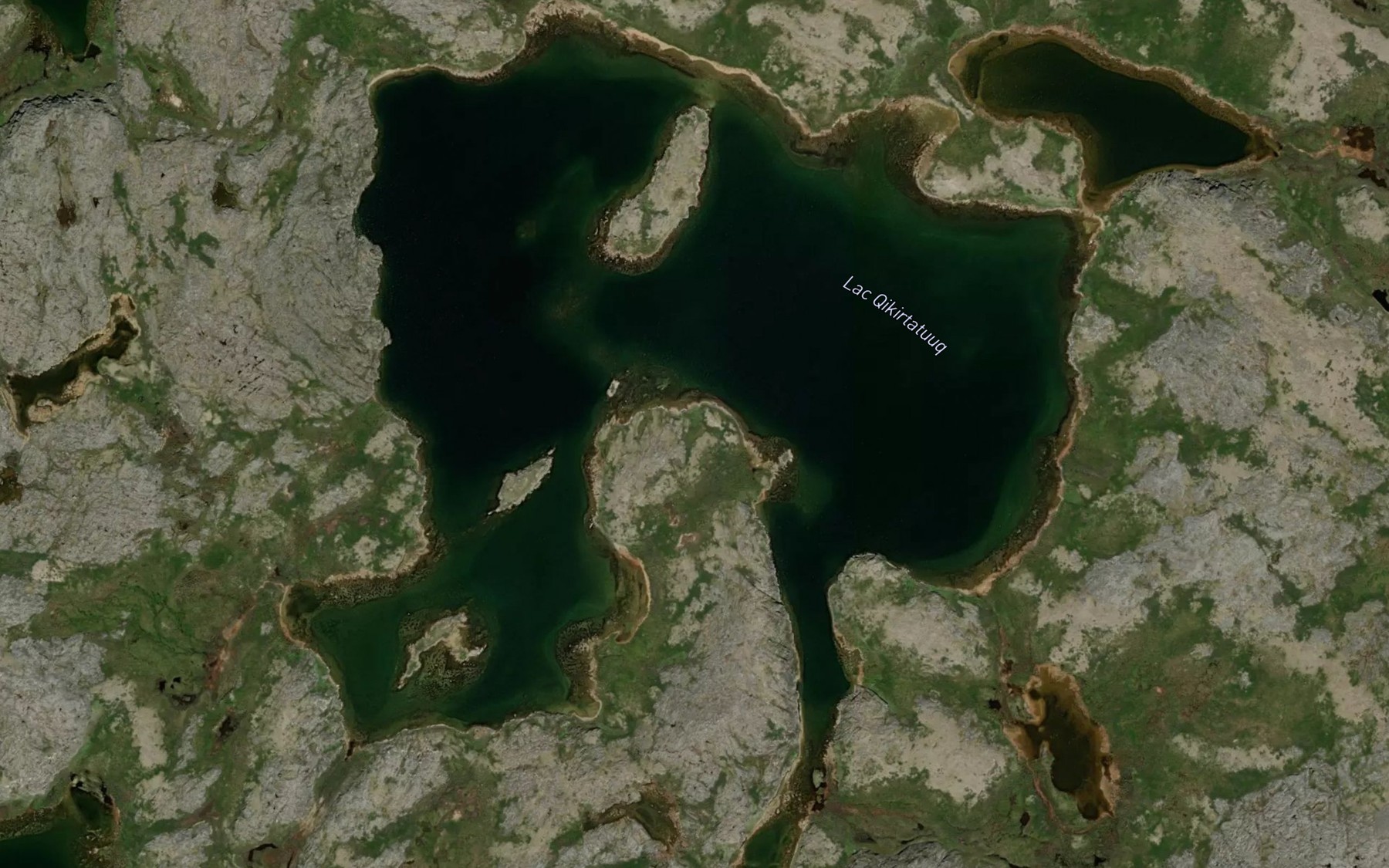 Satellite map of the Lac Qikirtatuuq