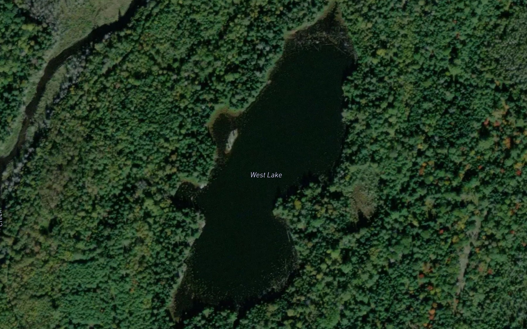 Satellite map of the West Lake