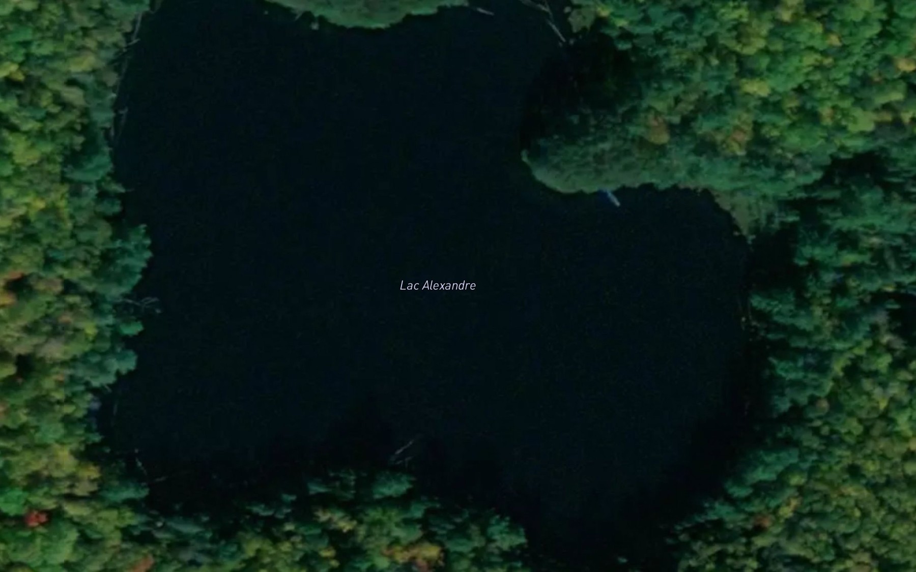 Satellite map of the Lac Alexandre