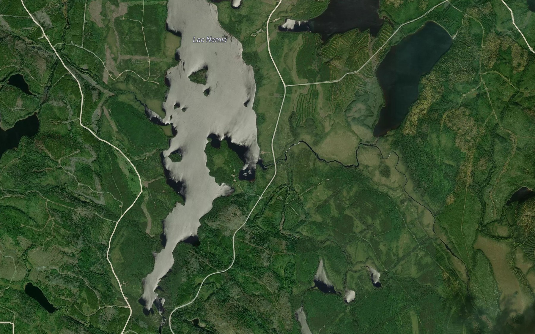 Satellite map of the Riviere Katawackekitik