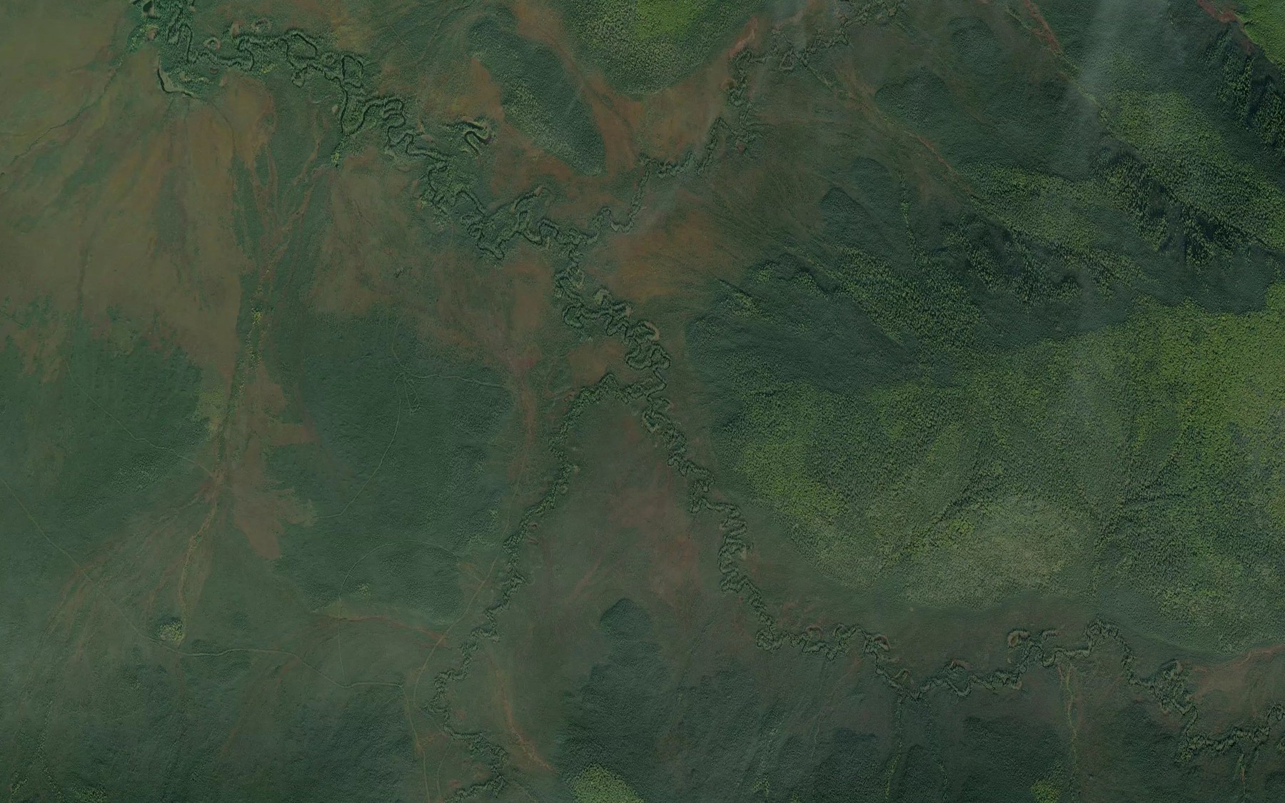 Satellite map of the Minton Creek