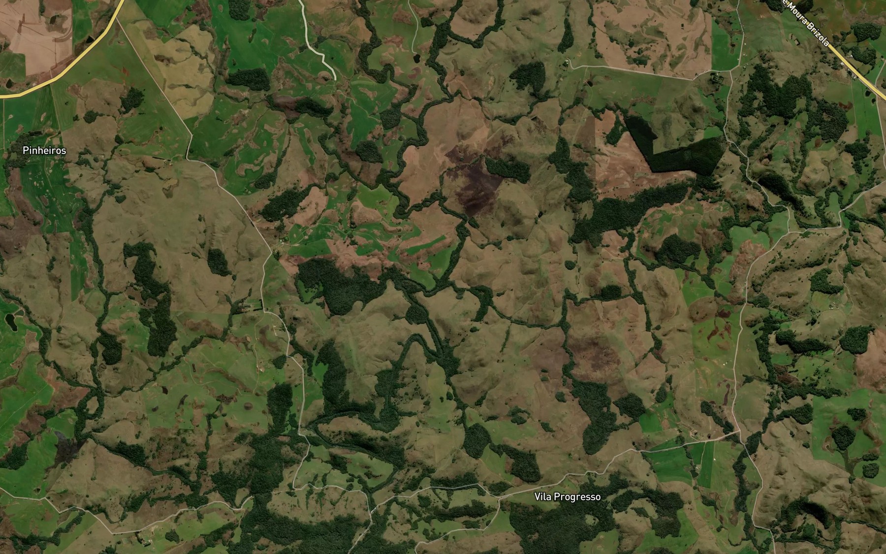 Satellite map of the Arroio Tatim