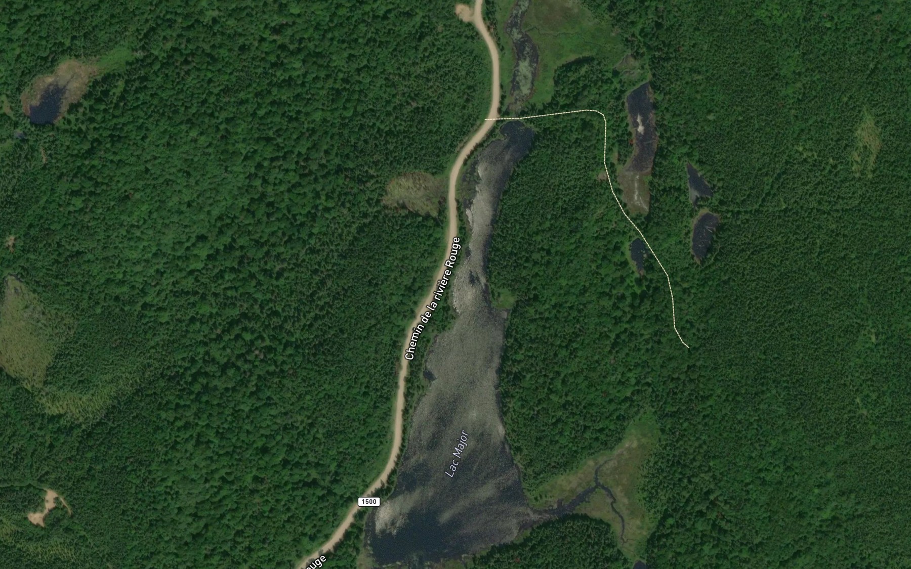 Satellite map of the Lac Major