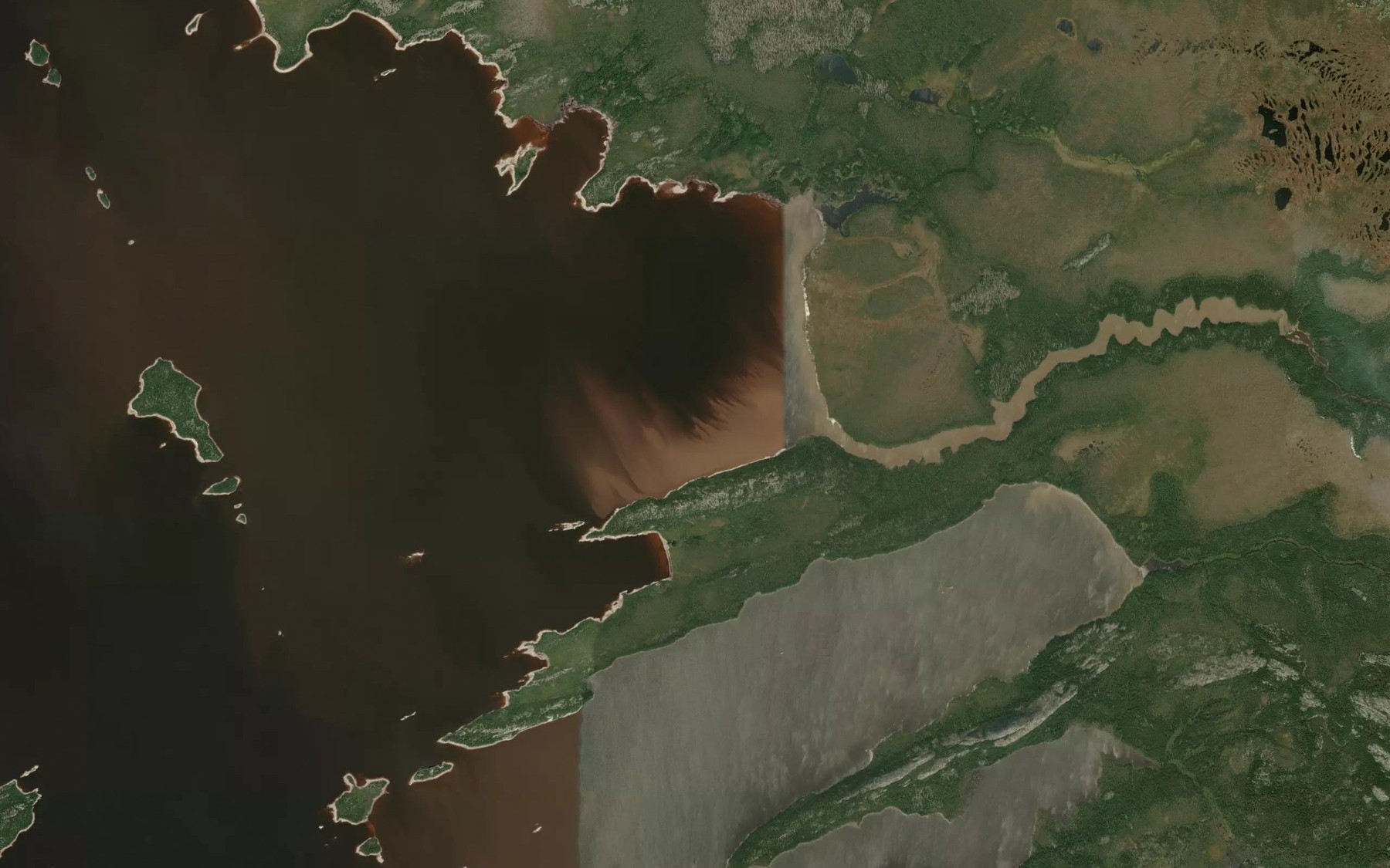 Satellite map of the Ruisseau Kawasayakamisistikw