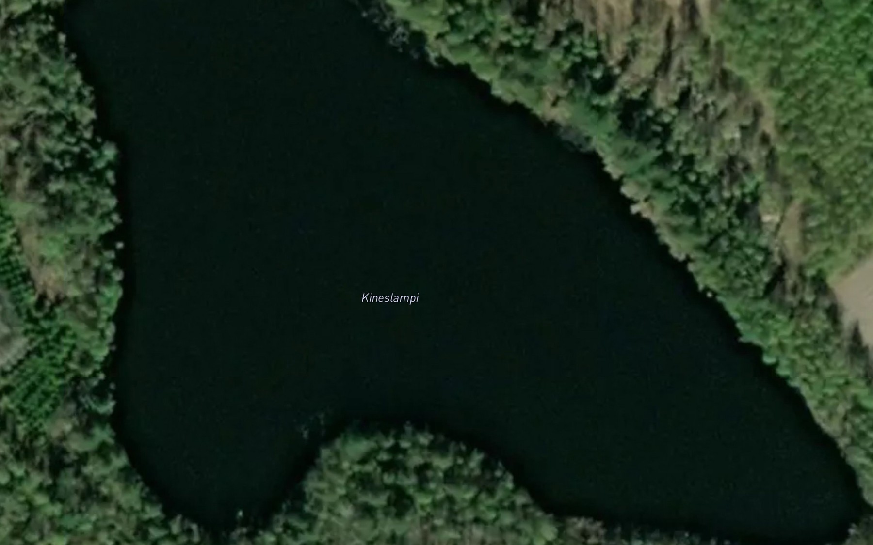 Satellite map of the Kineslampi