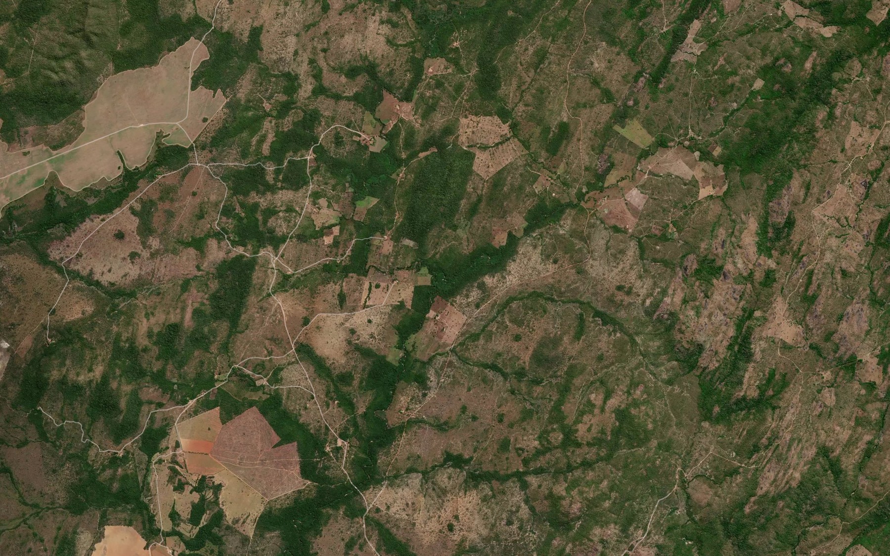 Satellite map of the Corrego Lajinha