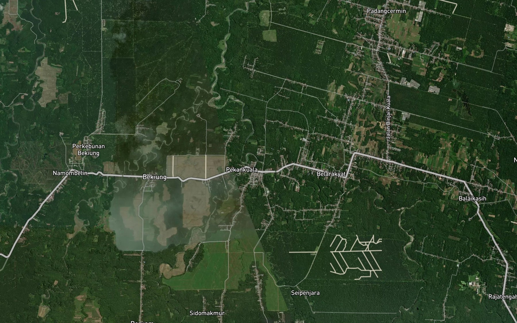Satellite map of the Sungai Tembo