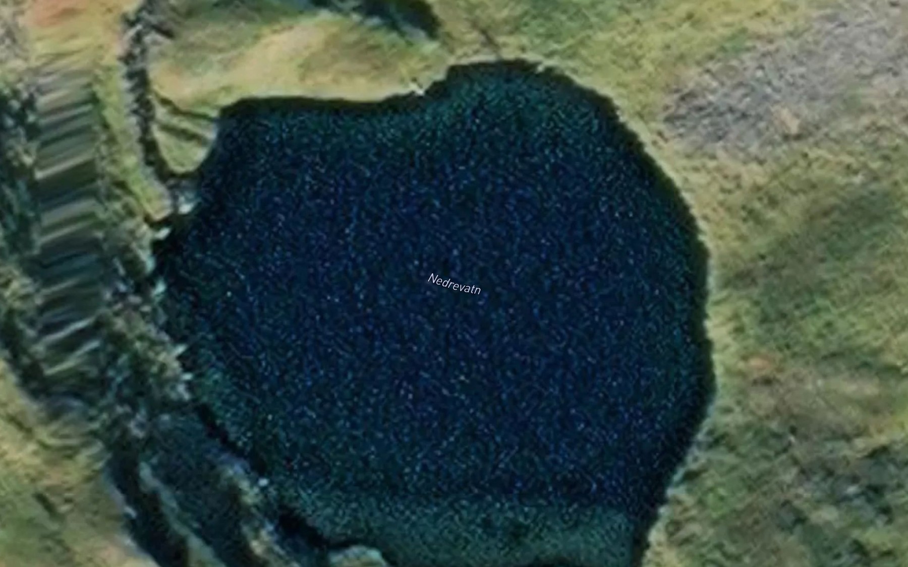 Satellite map of the Nedrevatn