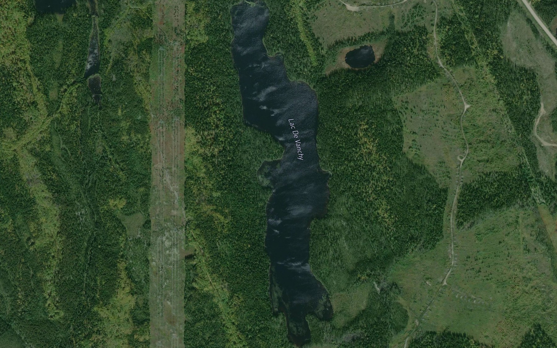 Satellite map of the Lac De Vanchy