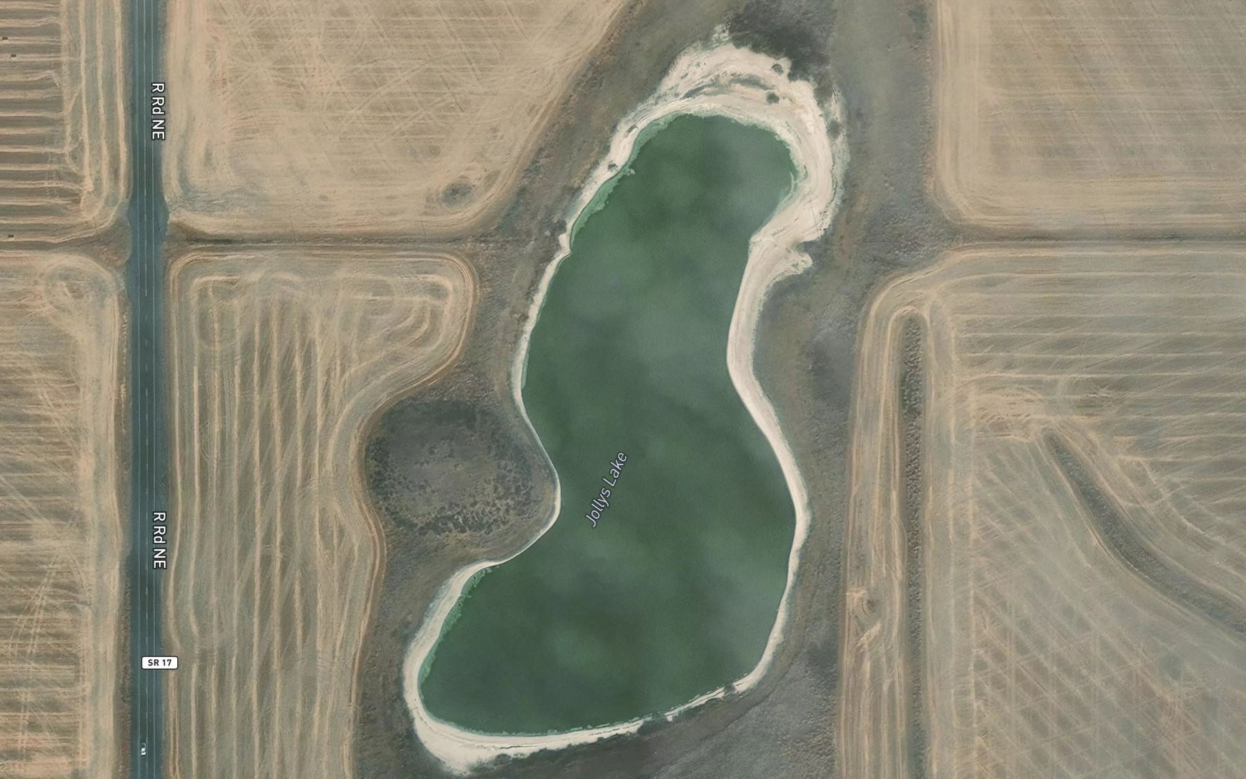 Satellite map of the Jollys Lake