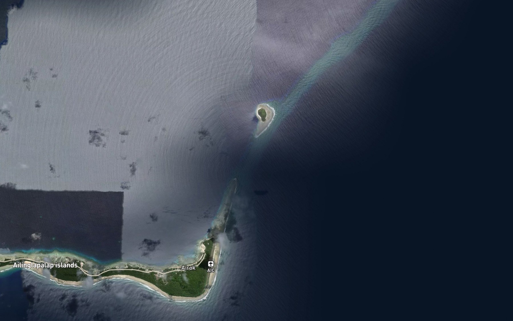 Satellite map of the East Pass