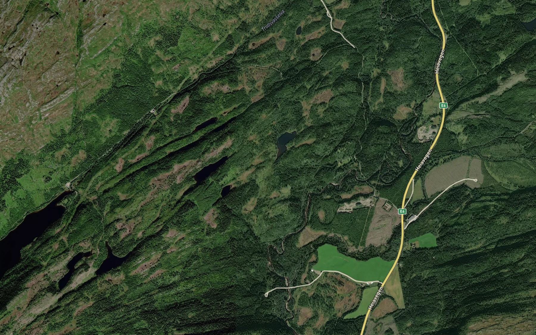Satellite map of the Gauslitjonnbekken