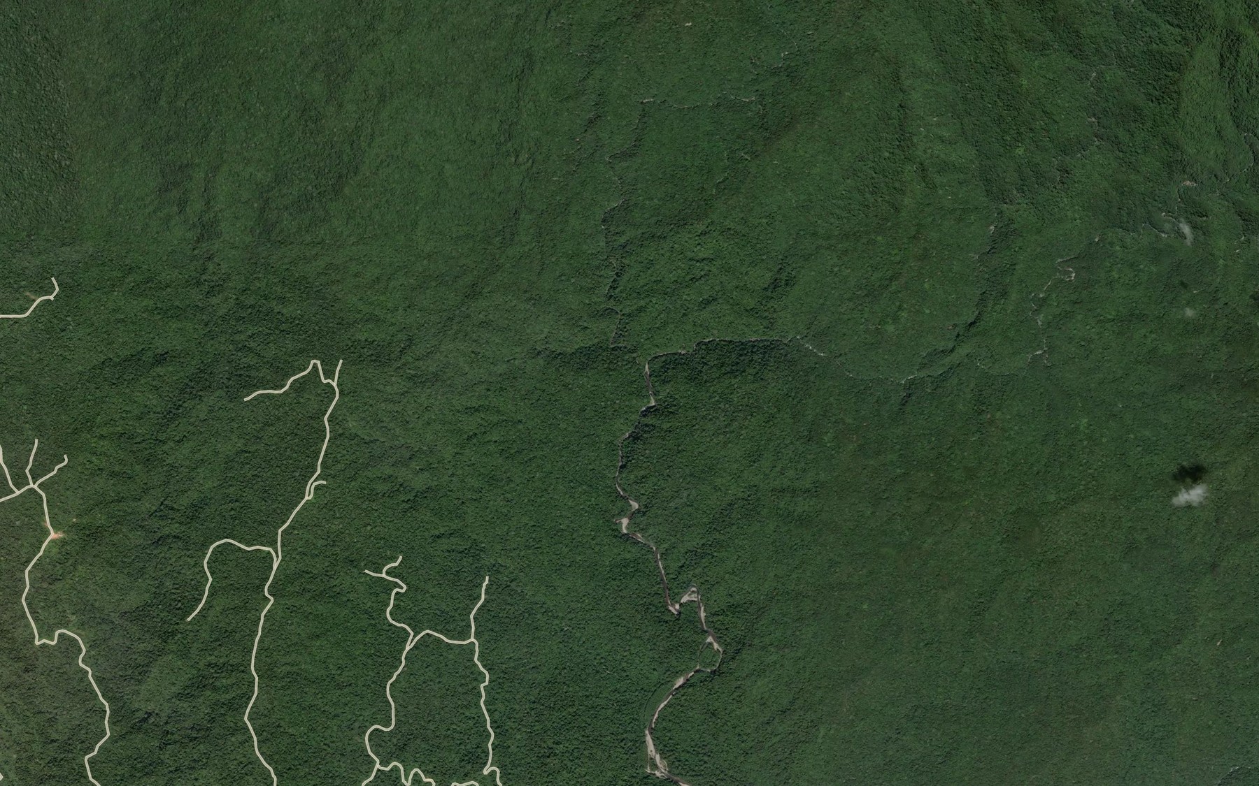 Satellite map of the Kabuvwang River