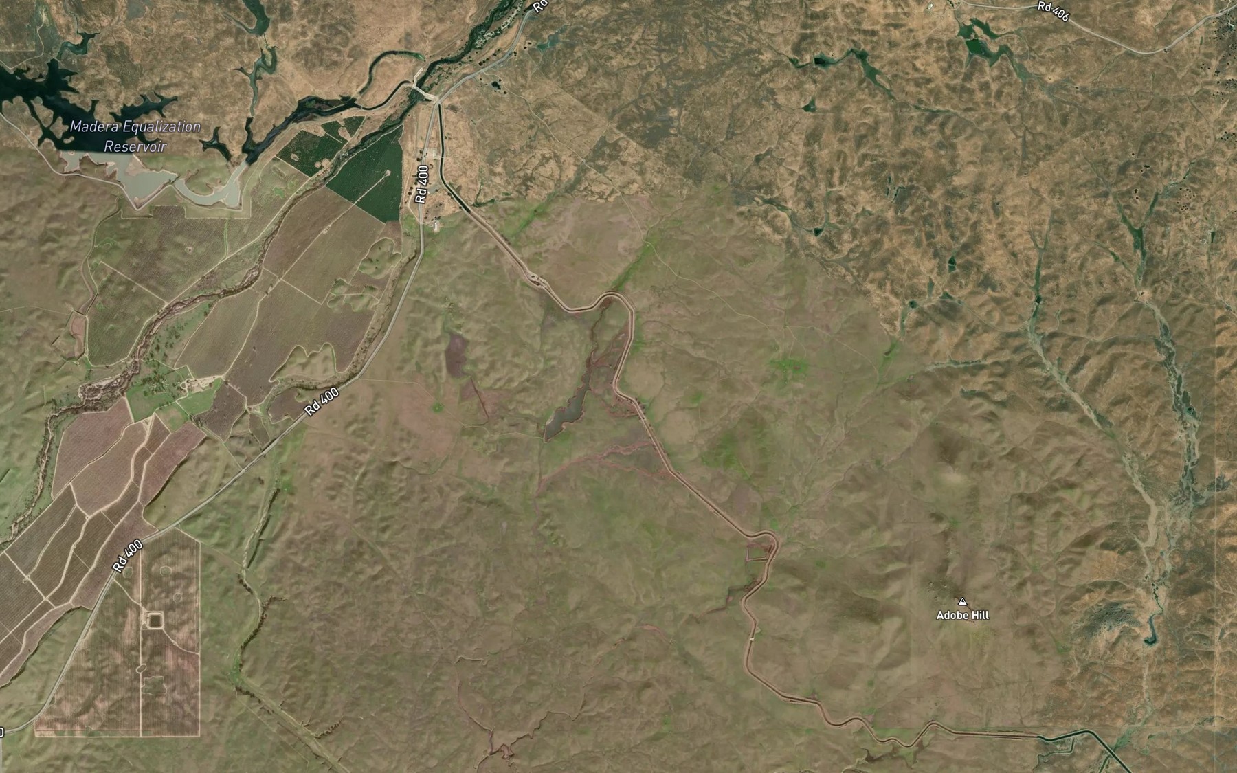 Satellite map of the Madera Canal