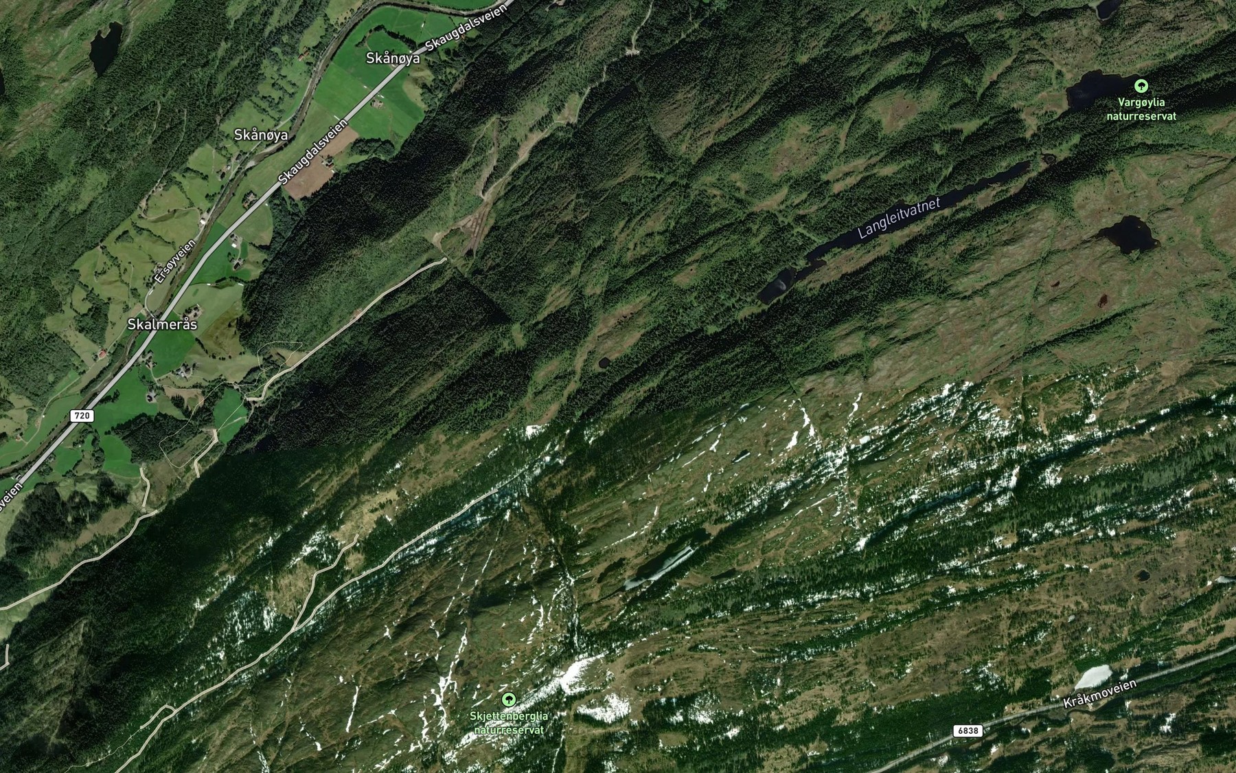 Satellite map of the Buengbekken
