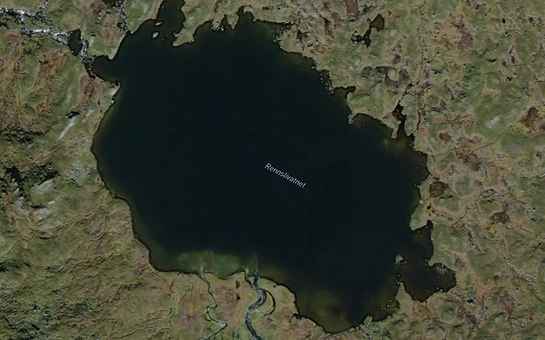 Satellite map of the Reinslivatnet